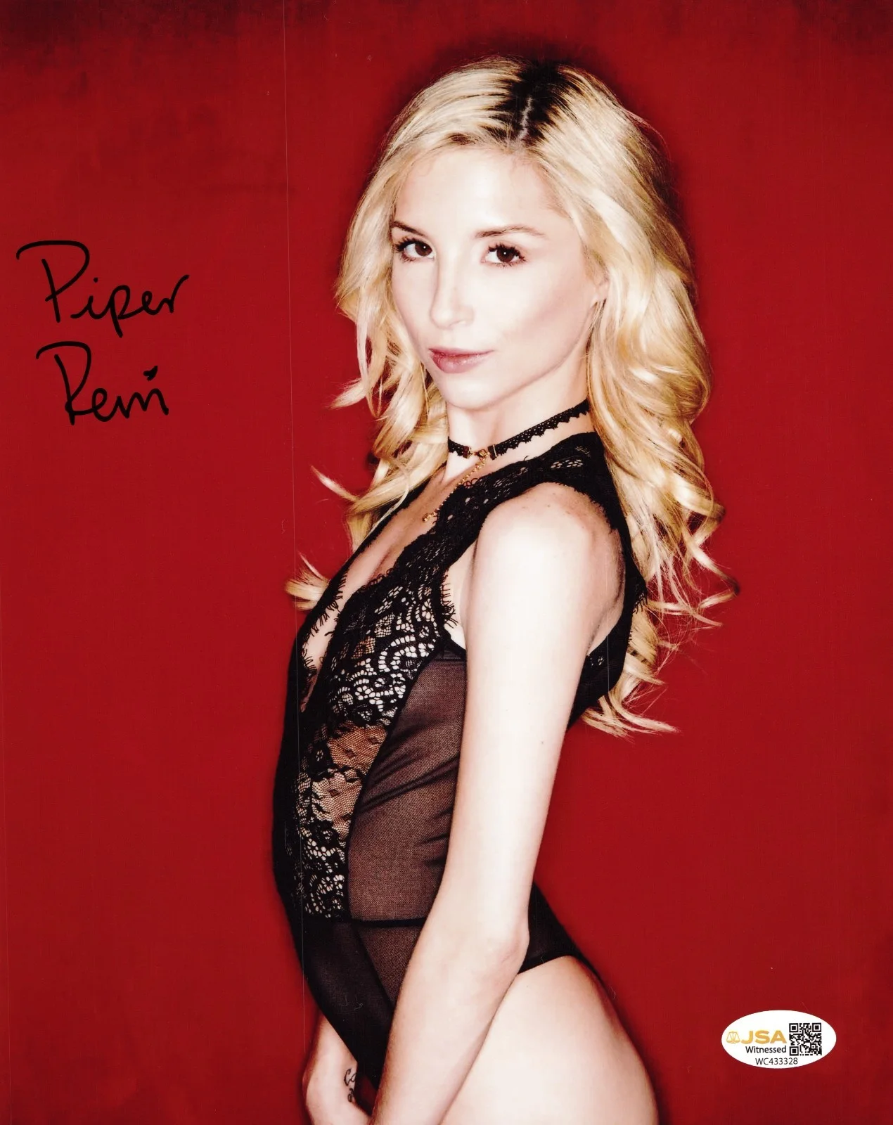 Piper Perri — Piper Perri Adult Video Star signed Hot 8x10 photo Proof #14 JSA Witnessed