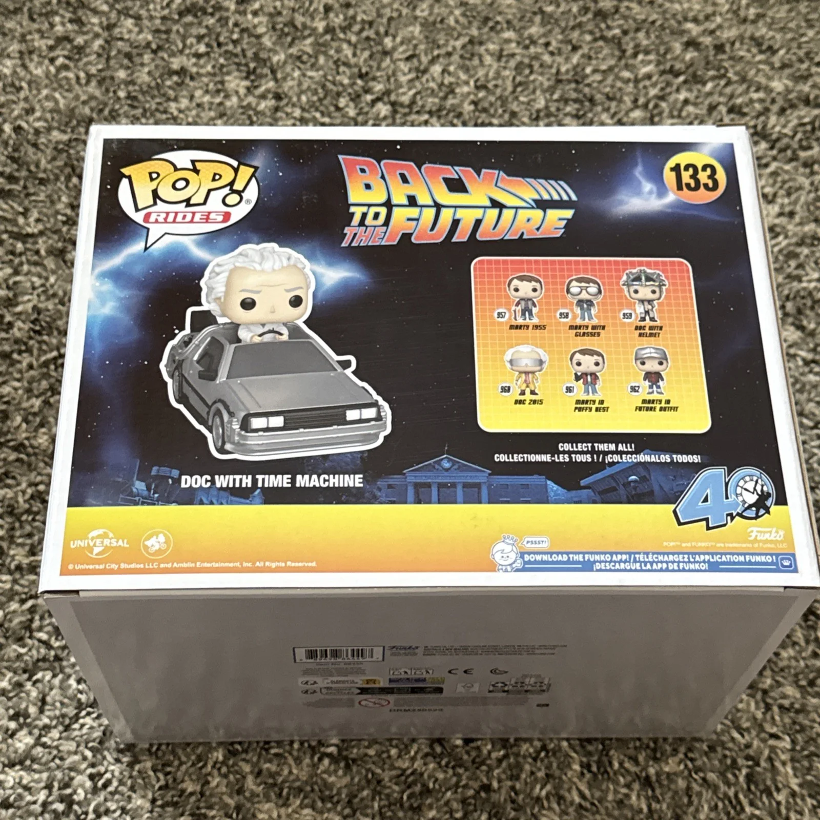 Christopher Lloyd Autographed Doc With Time Machine Funko Pop BTTF 40th JSA, image 5