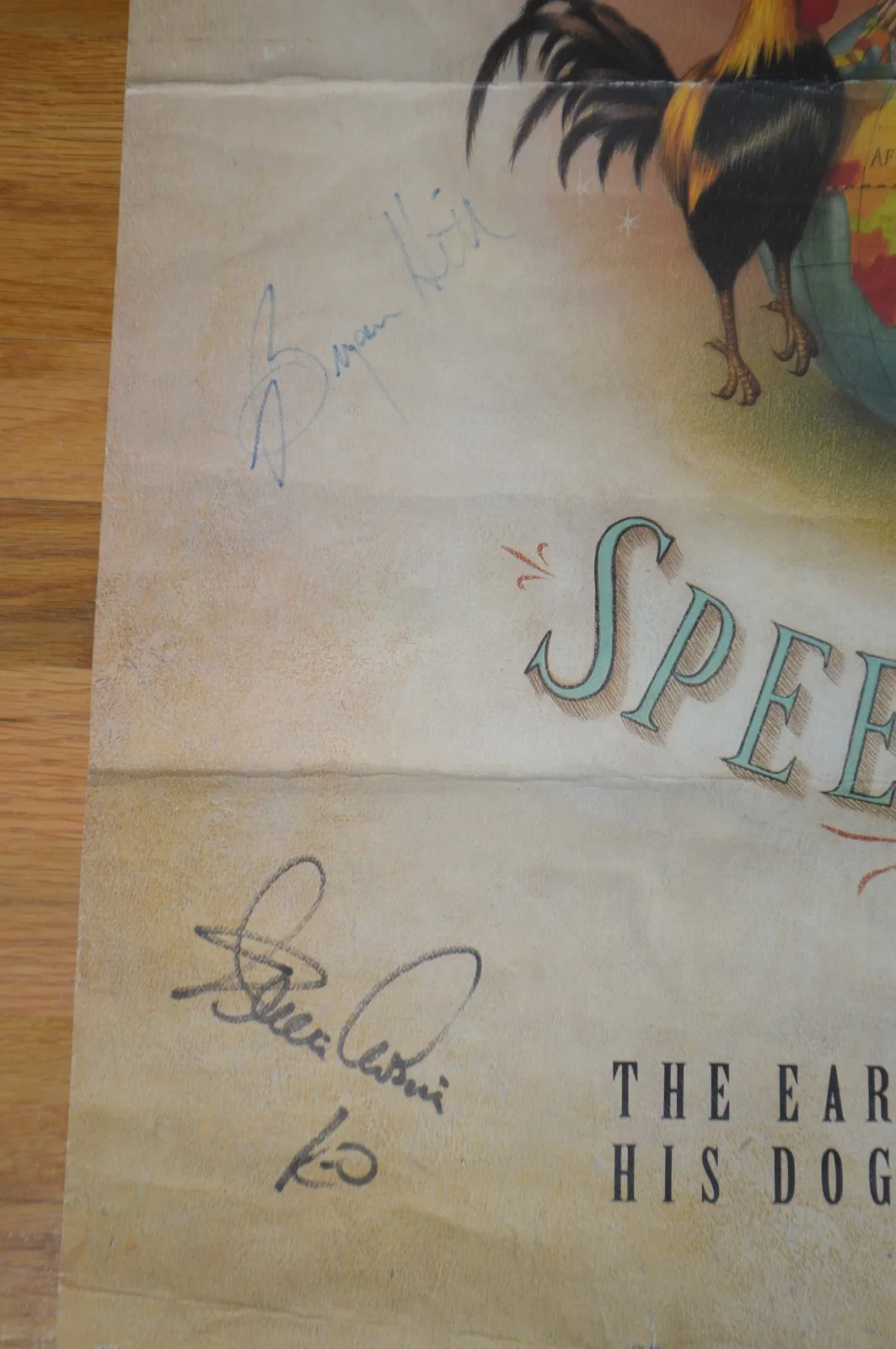 REO Speedwagon Entire Band Autographed 24x36 Folded Poster w/ JSA Hologram, image 3