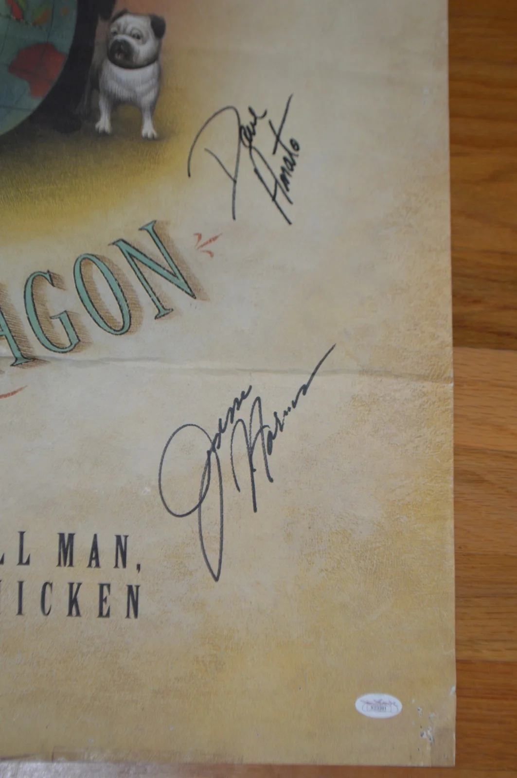REO Speedwagon Entire Band Autographed 24x36 Folded Poster w/ JSA Hologram, image 4