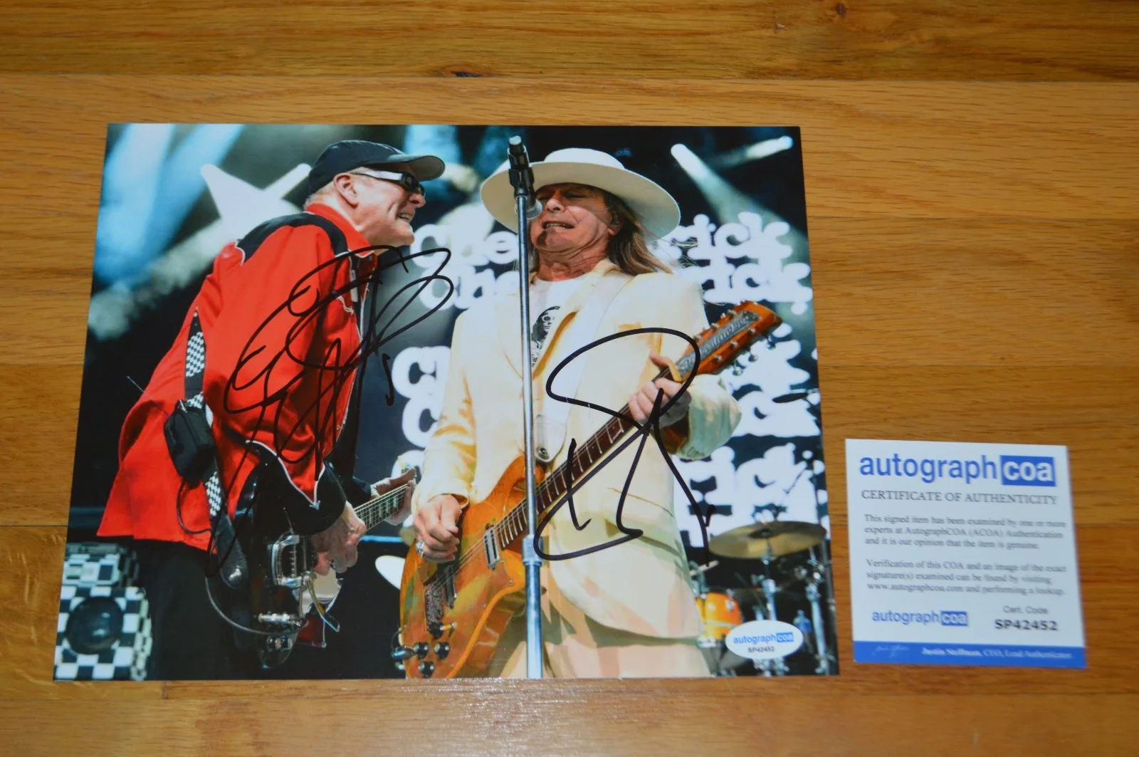 Cheap Trick ~ Rick Nielsen / Robin Zander Signed 8x10 Photo with AUTOGRAPH COA, изображение 5