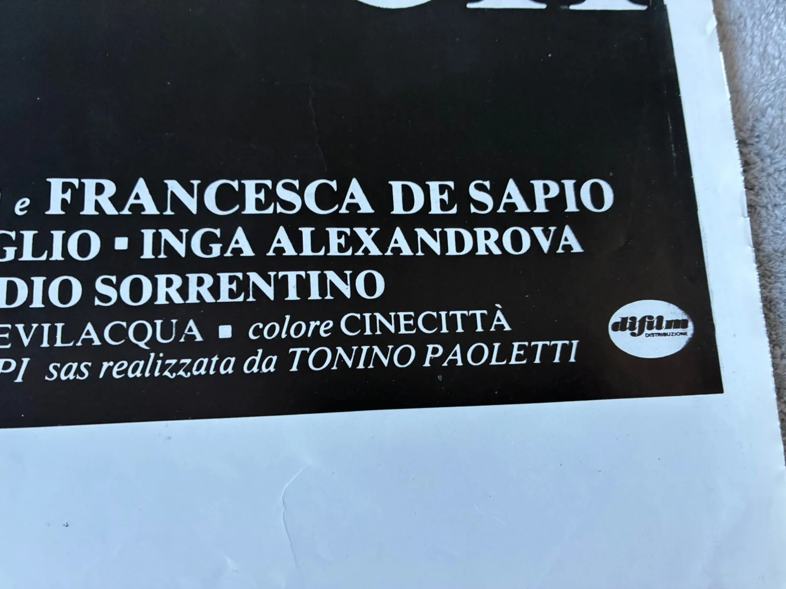 Original Vintage Italian Adult Film Poster - masoch, изображение 3