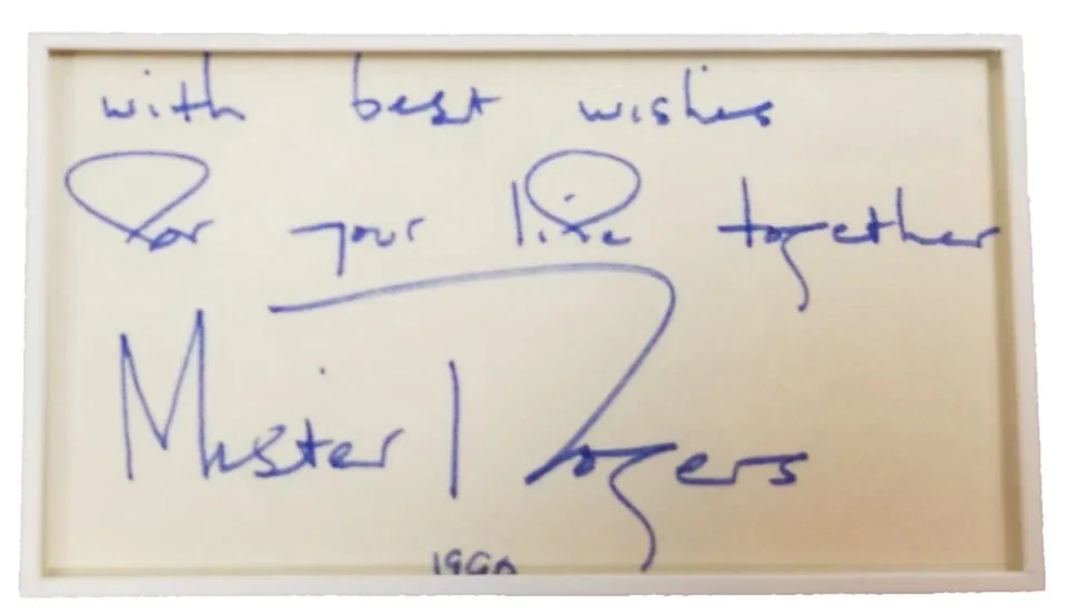 Fred Rogers Cut Signature Card with LOA, image 2