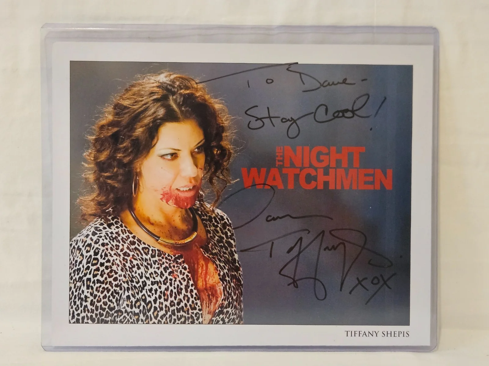 Tiffany Shepis — Tiffany Shepis Autographed 8x10 Photo. Horror. Scream Queen. The Night Watchmen