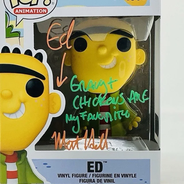 Matt Hill Autographed Cartoon TV Voice Actor Ed, Edd N Eddy Funko Pop #1897 SWAU, изображение 2