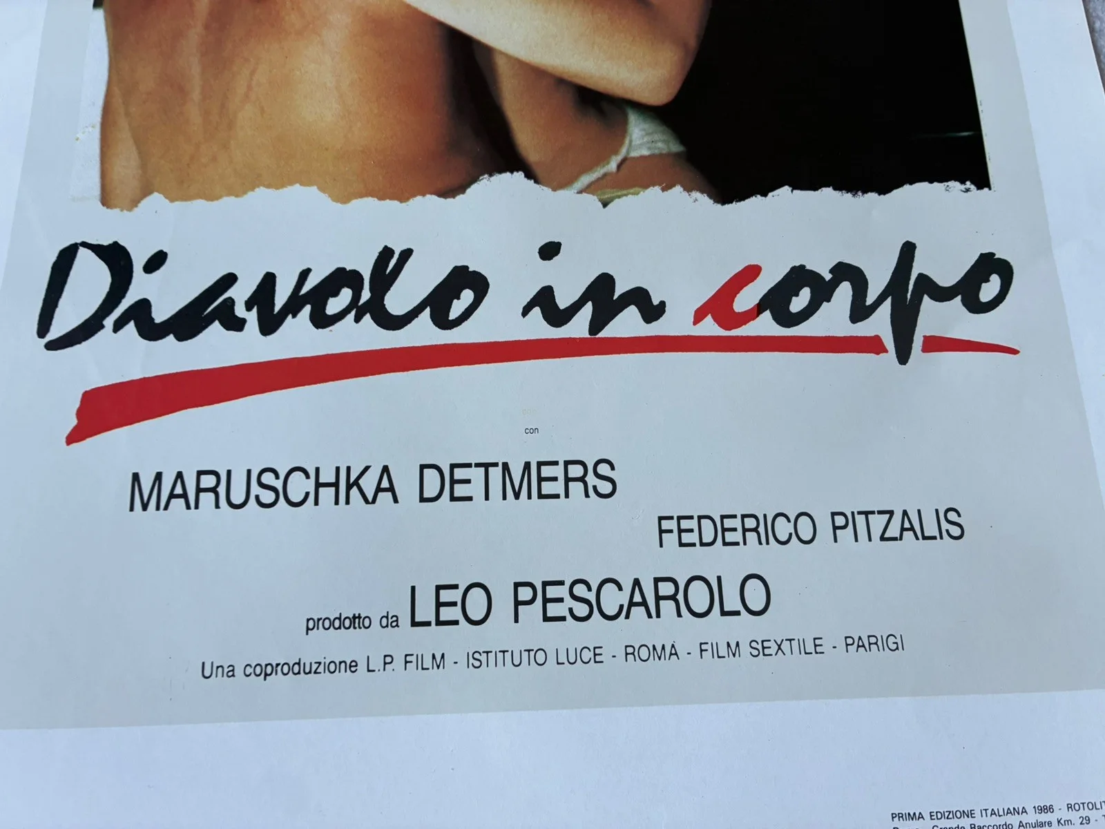 Original Vintage Italian Adult Film Poster - devil in the body ￼, изображение 3