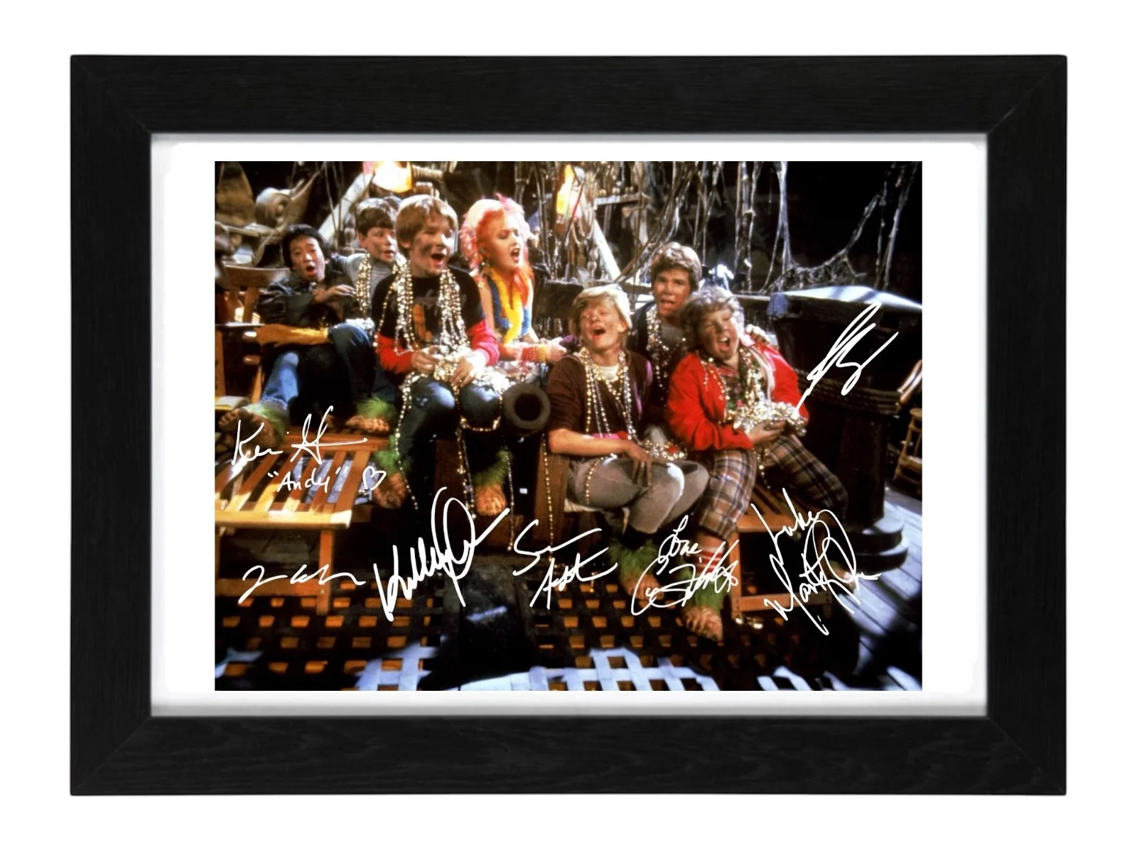 The Goonies Kids Signed Autograph PHOTO Pre Print / Framed Film, изображение 3
