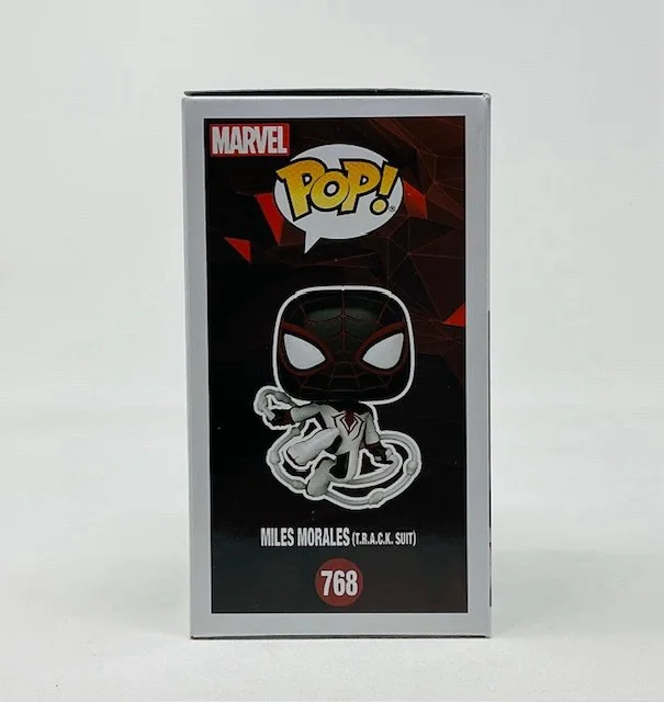 Ogie Banks Autographed Miles Morales Marvel Spider-Man Funko Pop #768 JSA, image 3