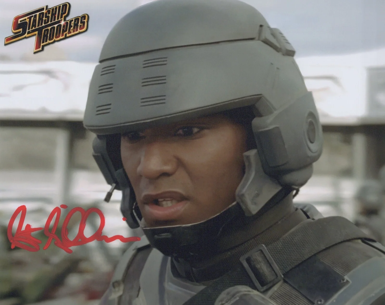 Seth Gilliam — Seth Gilliam in Starship Troopers 8"x10" Signed Photo3