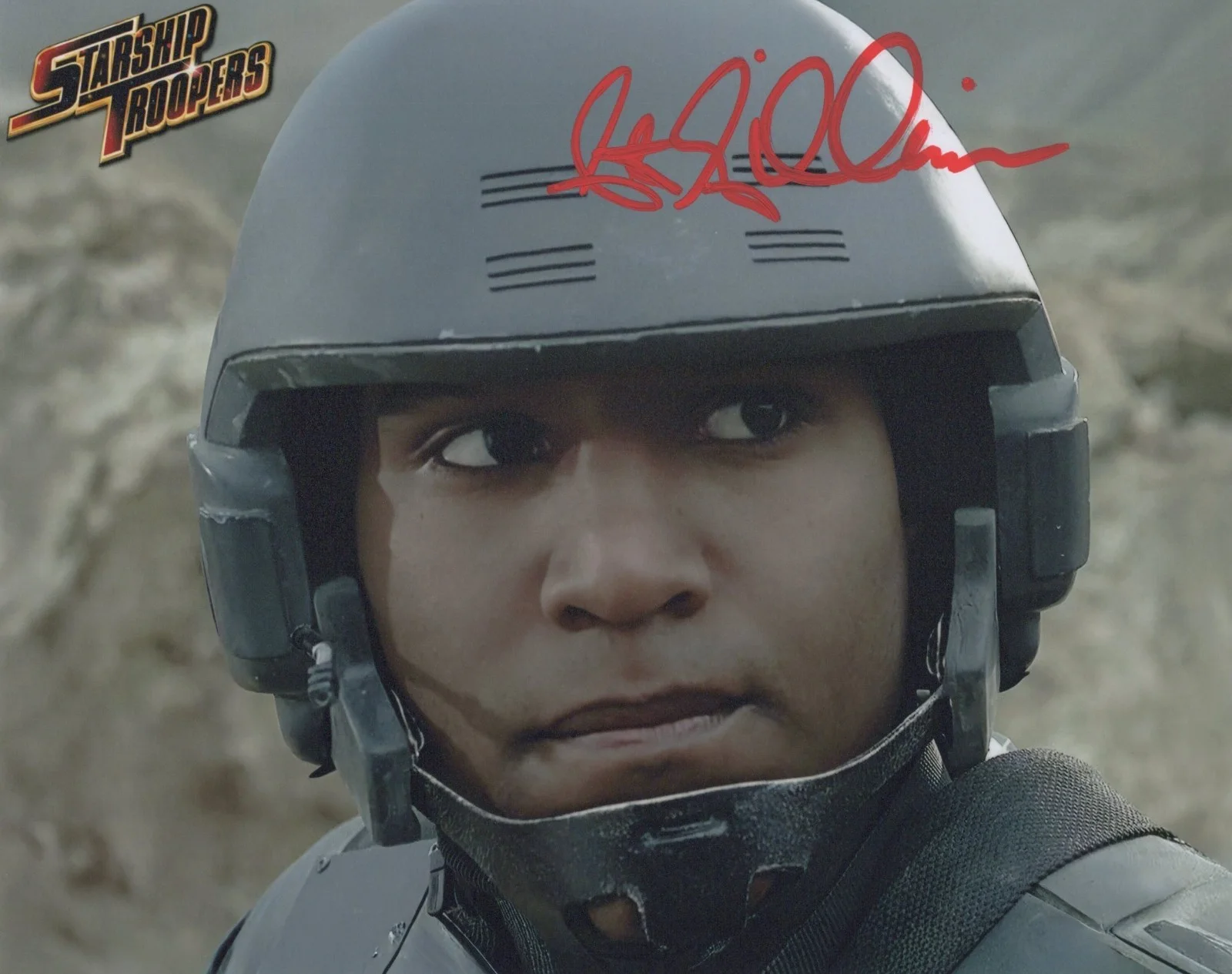 Seth Gilliam — Seth Gilliam in Starship Troopers 8"x10" Signed Photo2