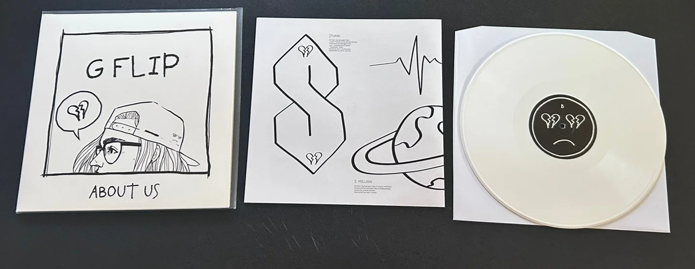G Flip Signed Autographed “Drummer” Vinyl LP + 1st Album on white vinyl!, изображение 5
