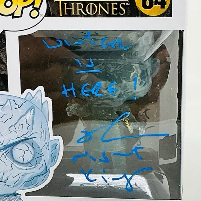 Richard Brake Autographed Night King HBO Game Of Thrones Funko Pop #84 OCCM, image 2