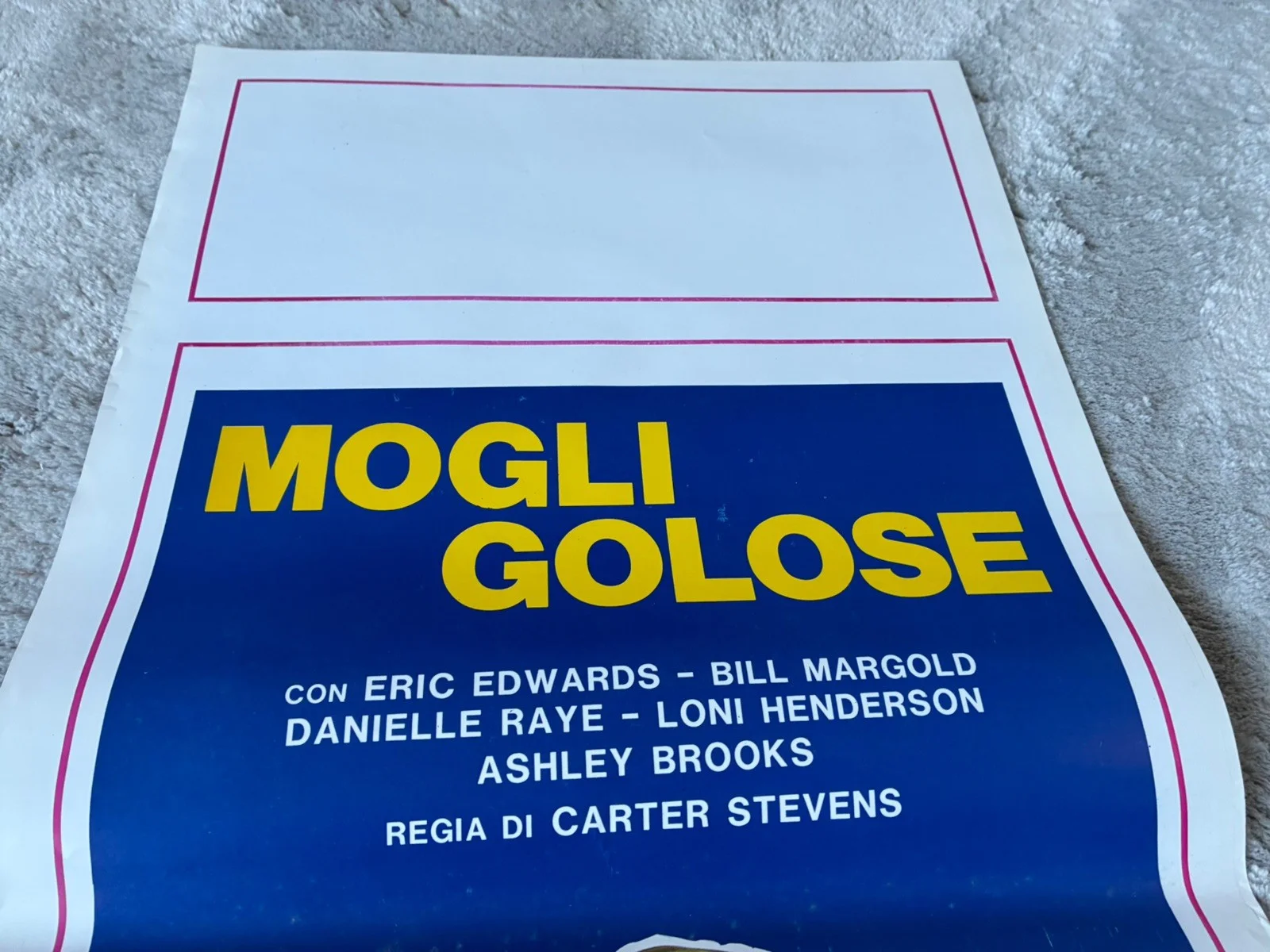 Original Vintage Italian Adult Film Poster -MOGLI GOLOSE, изображение 3