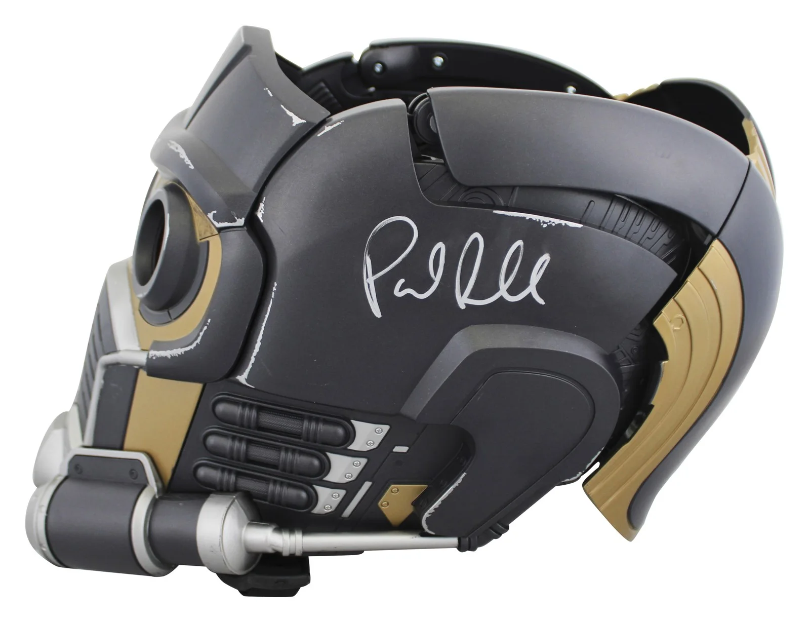 Samuel L. Jackson, Paul Bettany, Paul Rudd, Karen Gillan — Avengers (4) Jackson, Bettany, Rudd & Gillan Signed Star-Lord FS Prop Helmet BAS, image 3