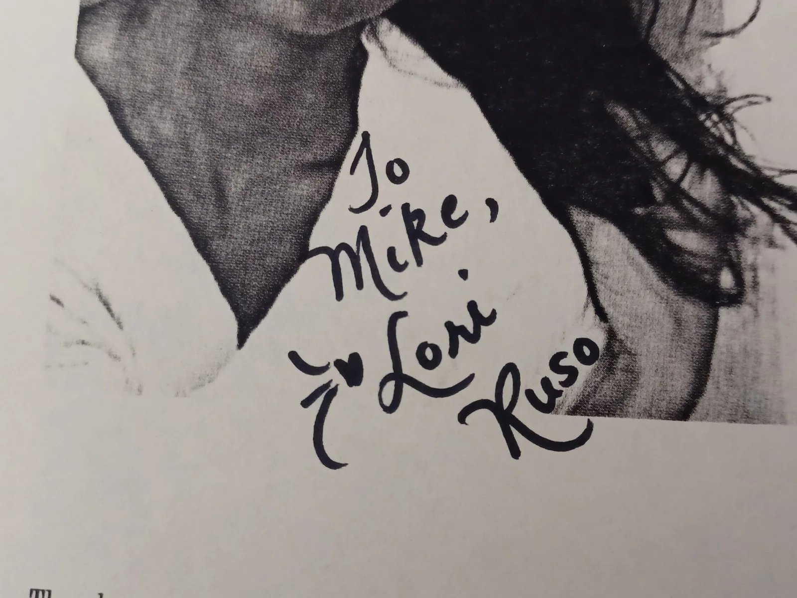 Lori Ruso Signed 5.5" x 8.5" Photo Sheet - Singer, image 2
