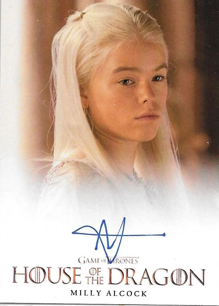 Milly Alcock — House of the Dragon Milly Alcock Signed Custom Card