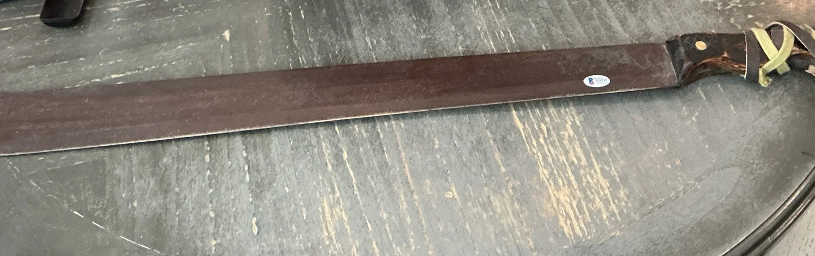 Rare Neca Jason Machete Prop Replica Friday The 13th Signed by Ted White, изображение 2