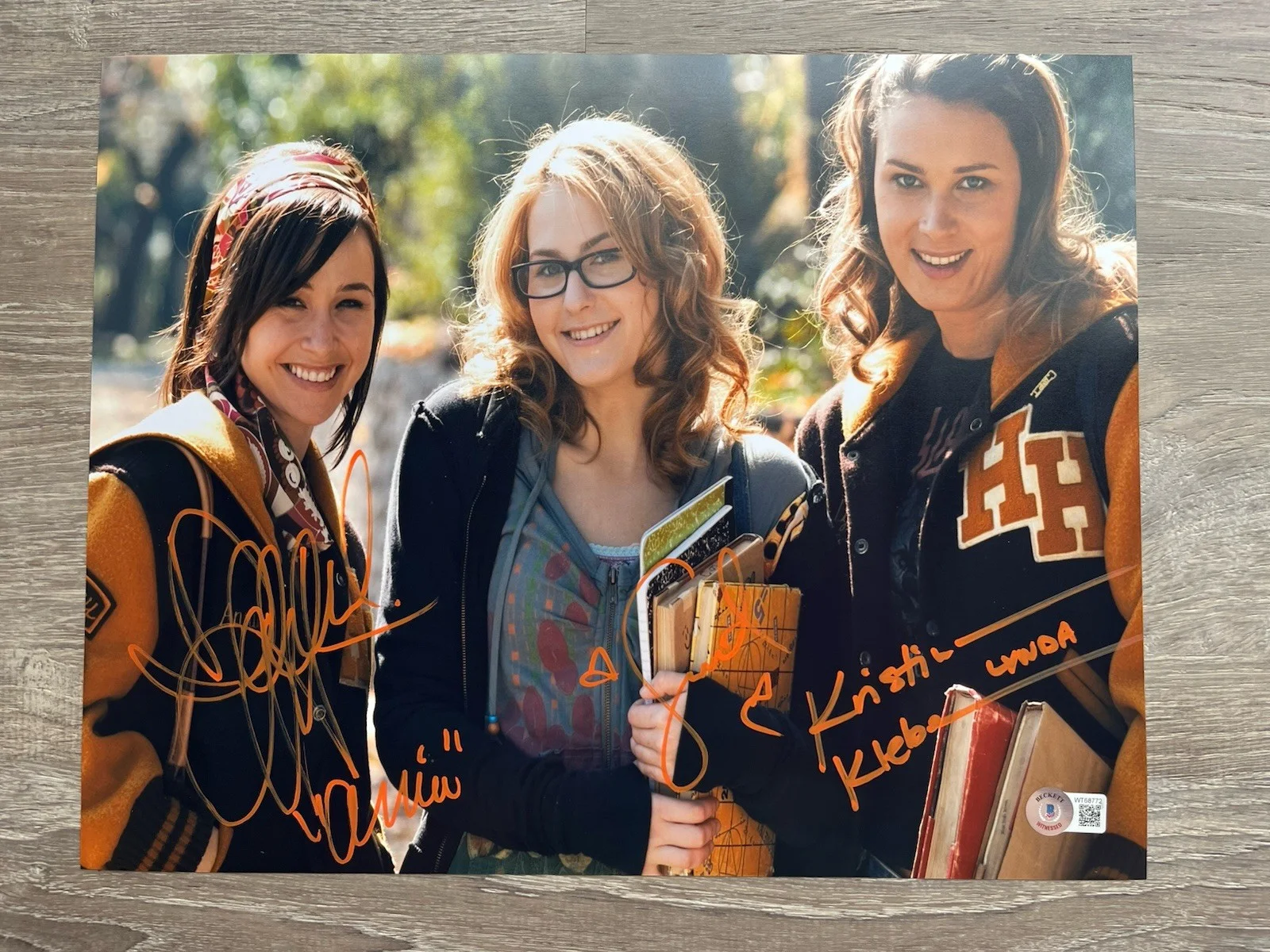 Scout Taylor Compton Danielle Harris Kristina Klebe Signed Halloween 11x14 Photo, изображение 2