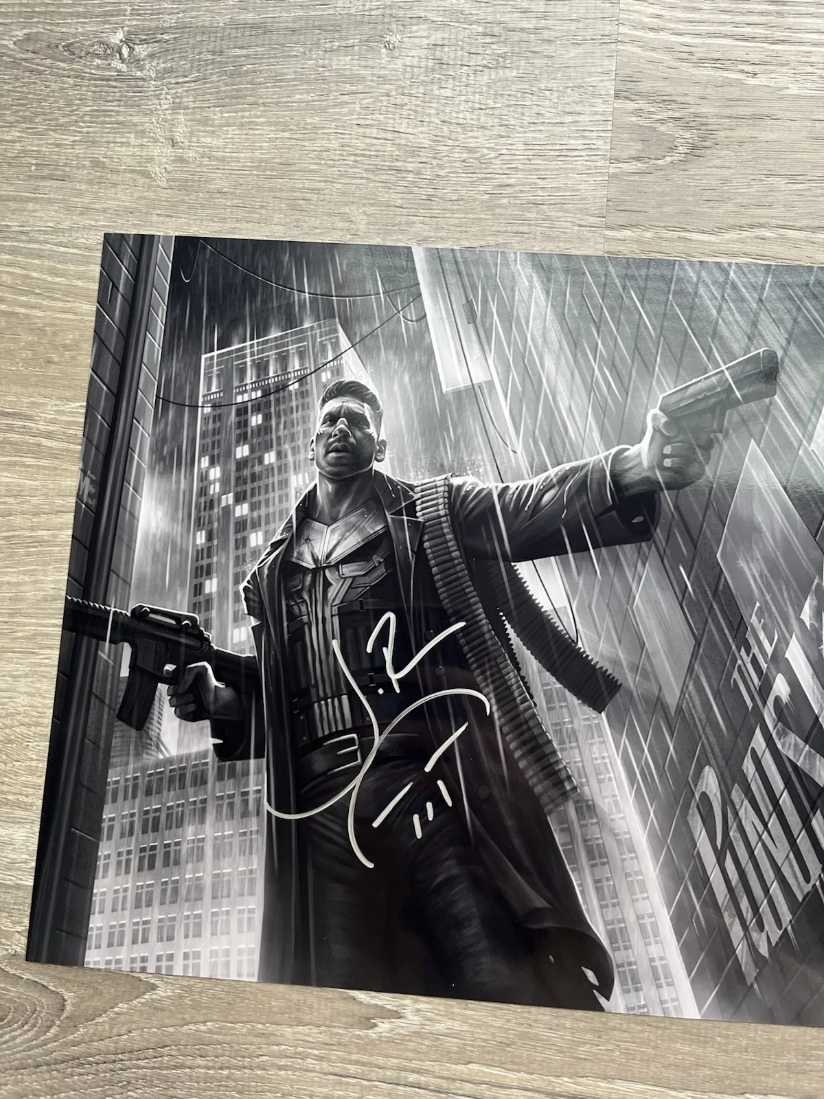 Jon Bernthal — Jon Bernthal Signed Punisher Metallic 11x14 Photo JSA COA Frank Castle Marvel, image 3