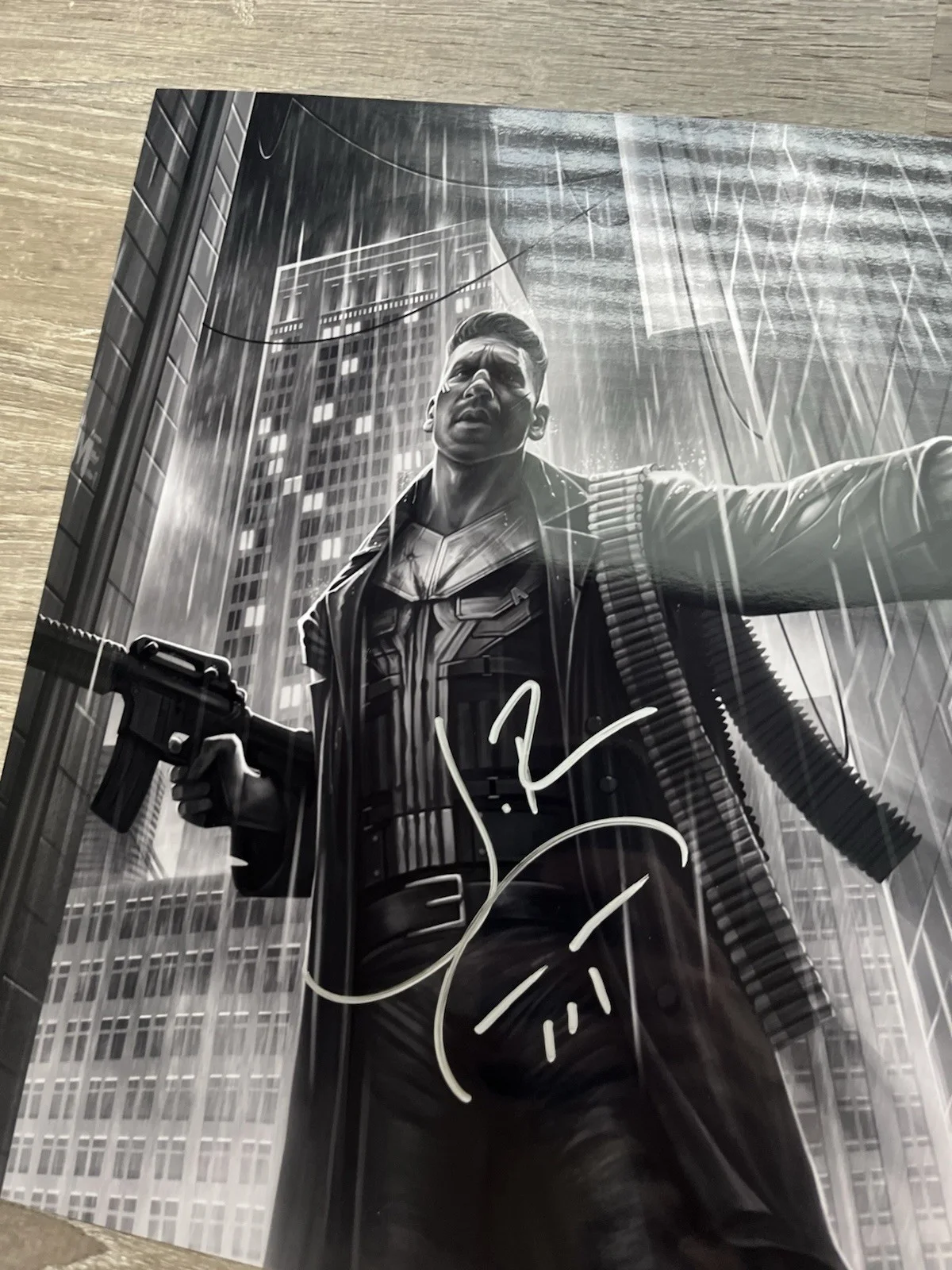 Jon Bernthal — Jon Bernthal Signed Punisher Metallic 11x14 Photo JSA COA Frank Castle Marvel, image 4