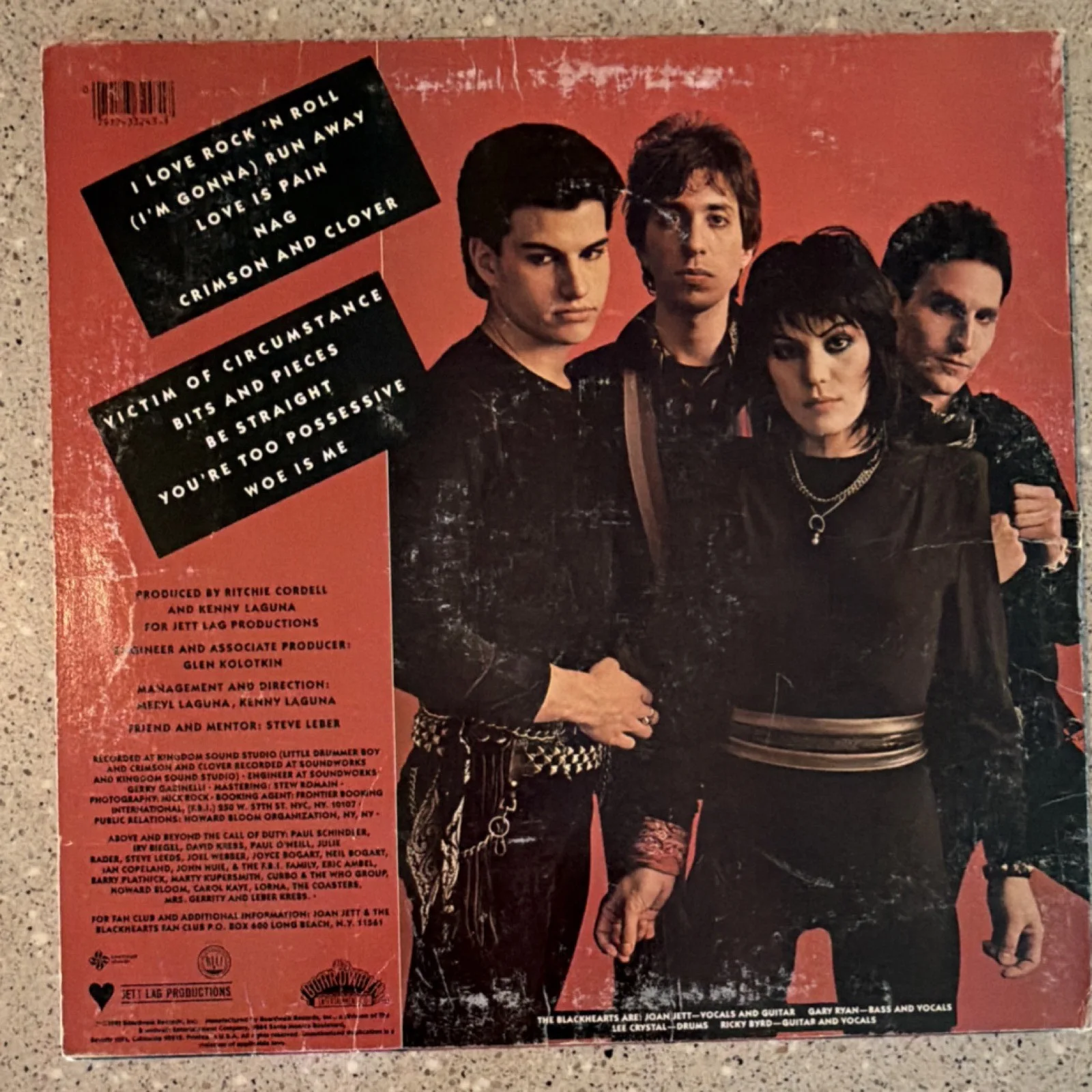Joan Jett & The Blackhearts Original Vinyl Record, изображение 2
