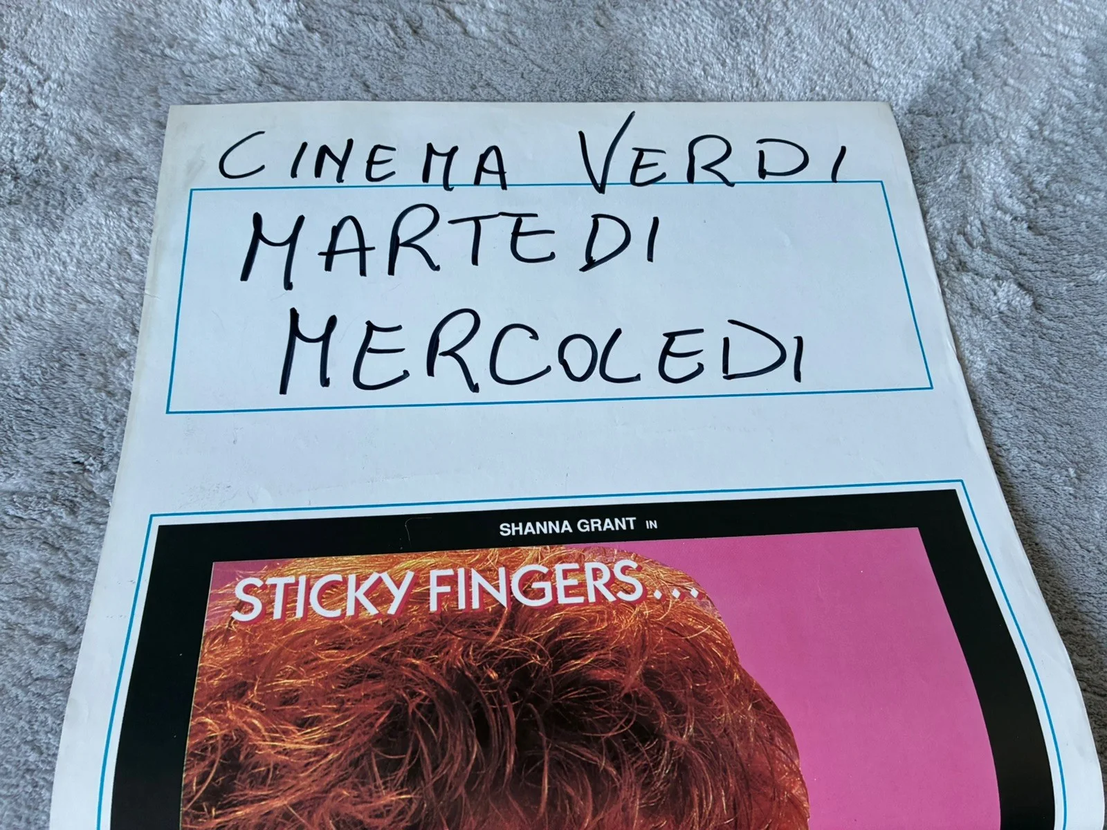 Original Vintage Italian Adult Film Poster - my mouth burns with desire ￼, изображение 4