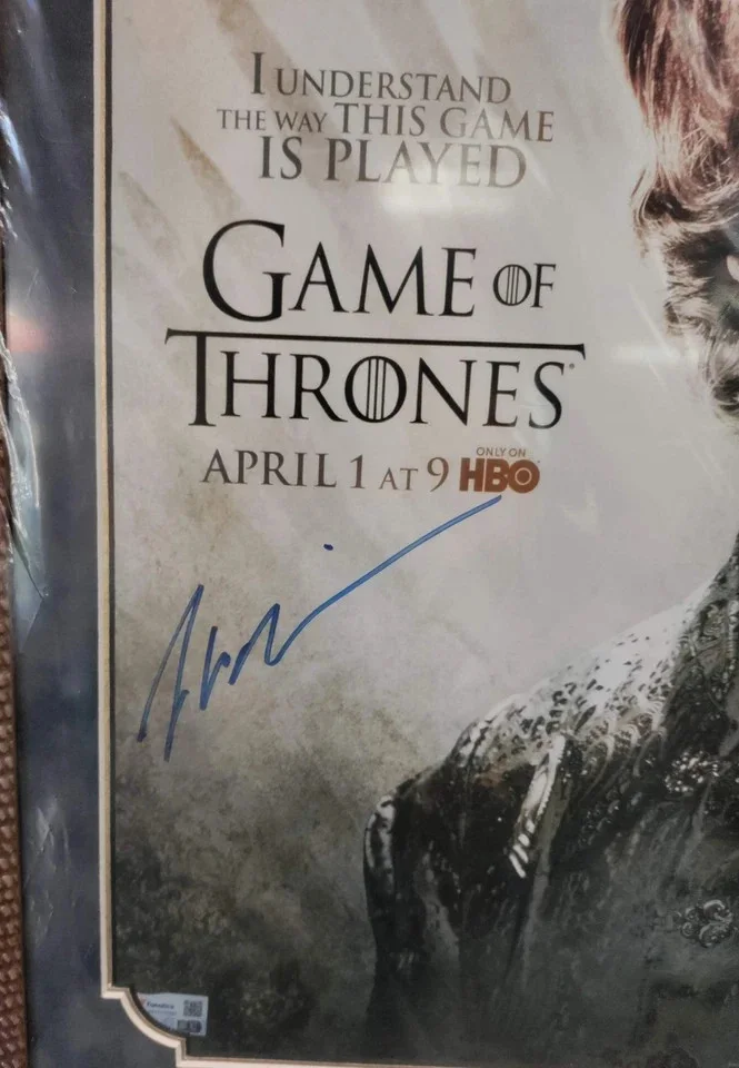 Peter Dinklage Framed Signed 11x17 Tyrion Lannister Character Poster- GOT, изображение 2