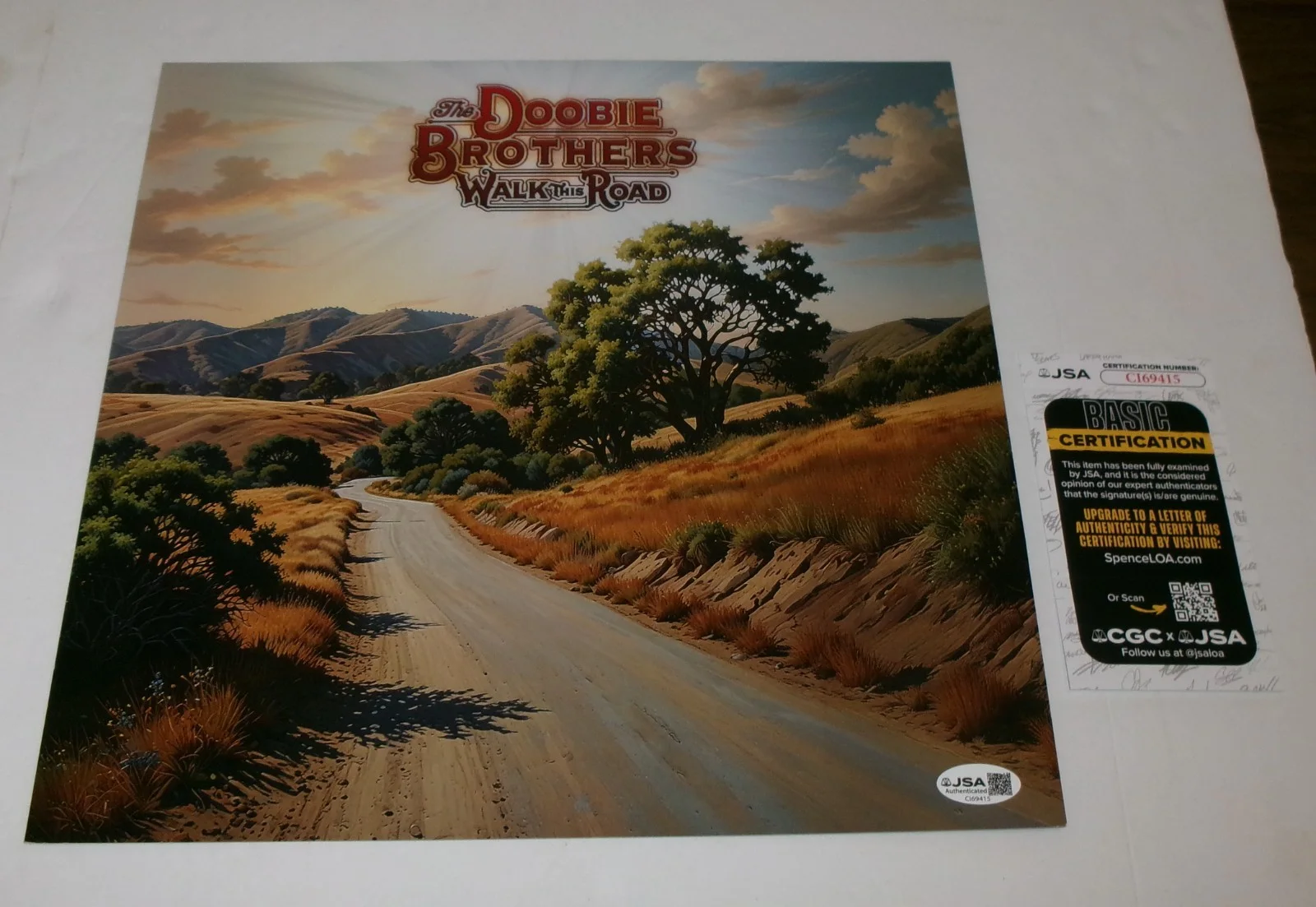 FRAMED Doobie Brothers Walk This Road SIGNED Album Flat JSA CERT, изображение 2