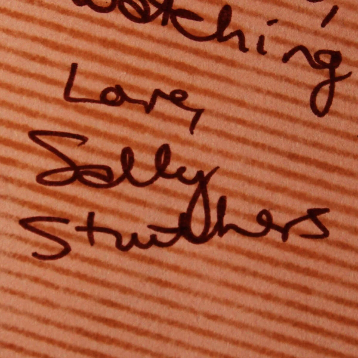 Sally Struthers All in The Family Signed Personalized Letter - COA JSA, image 2