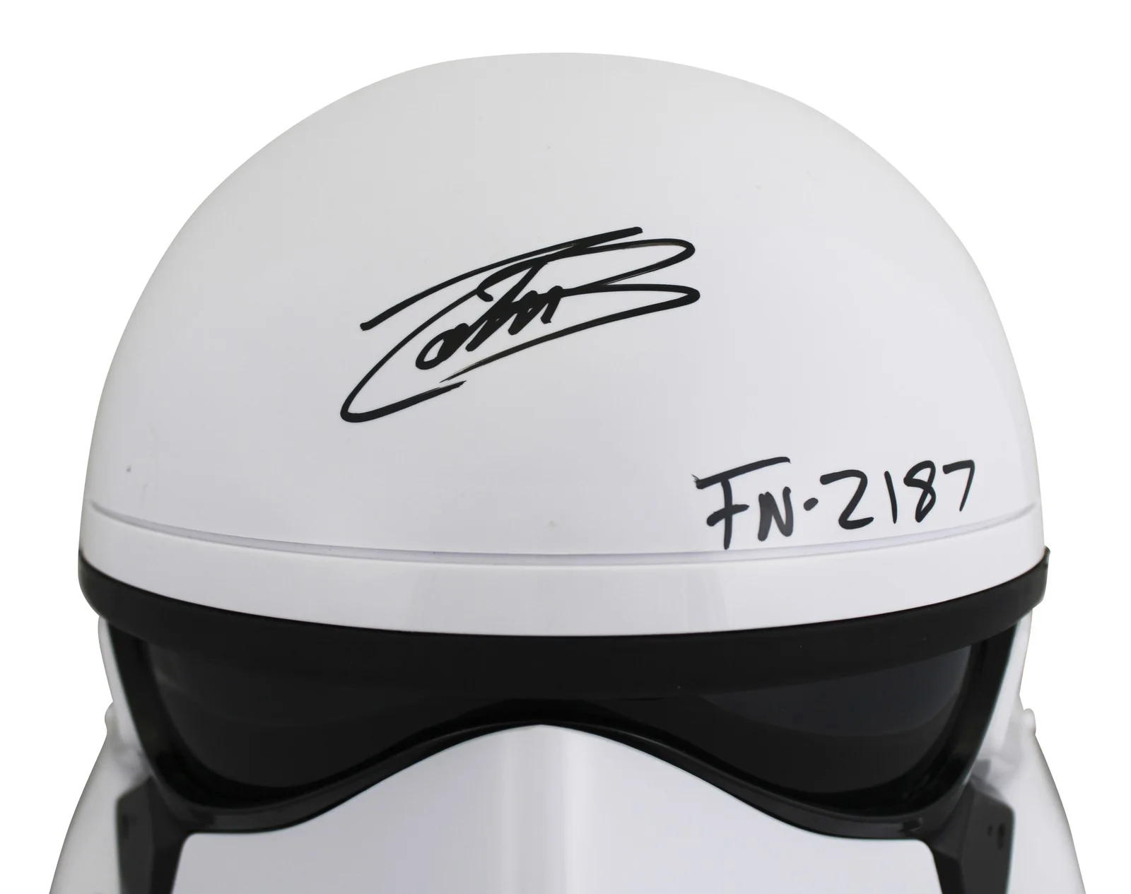 John Boyega — John Boyega Star Wars The Force Awakens "FN-2187" Signed Full Size Helmet BAS, image 3