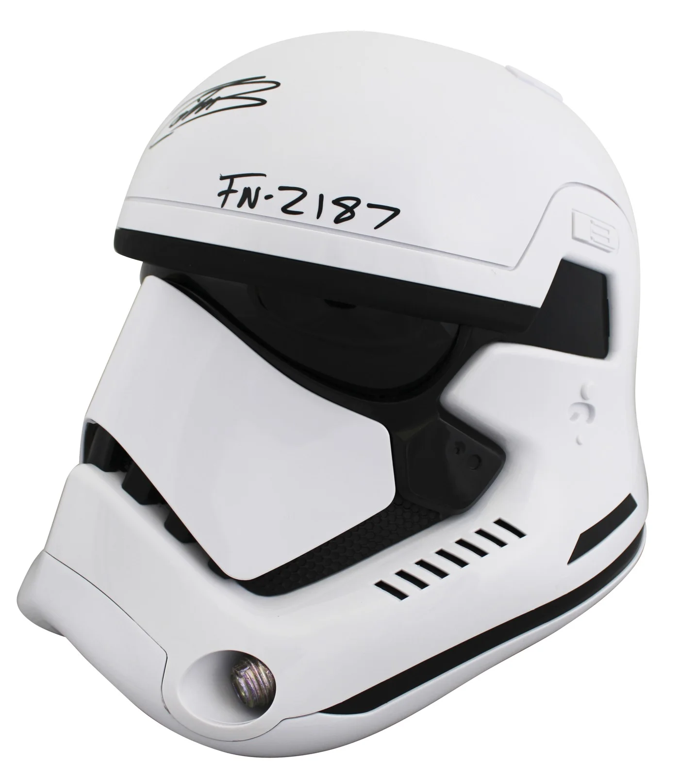 John Boyega — John Boyega Star Wars The Force Awakens "FN-2187" Signed Full Size Helmet BAS, image 4