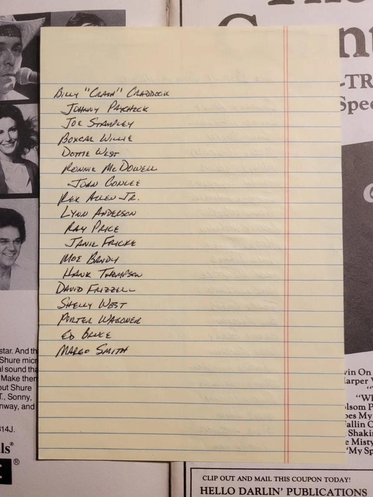 Rare 1980 Country Music Book w/ 42 Autographs Reba McEntire + Haggard, изображение 5