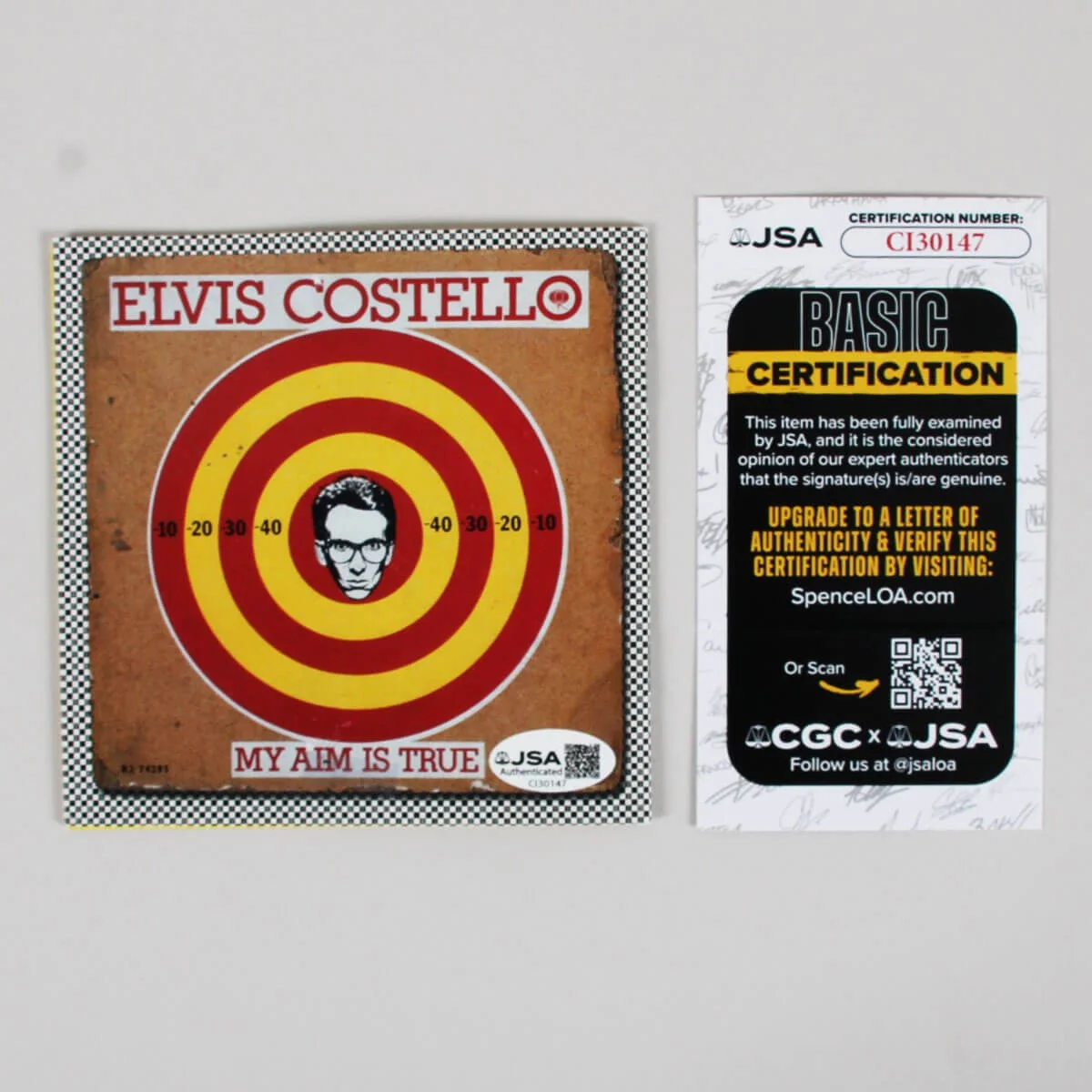 Elvis Costello Signed CD Insert - COA JSA, image 3