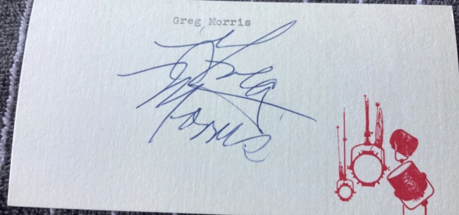 Greg Morris — Actor GREG MORRIS Personally Autographed Signed MOVIE THEATER Card FreeShip