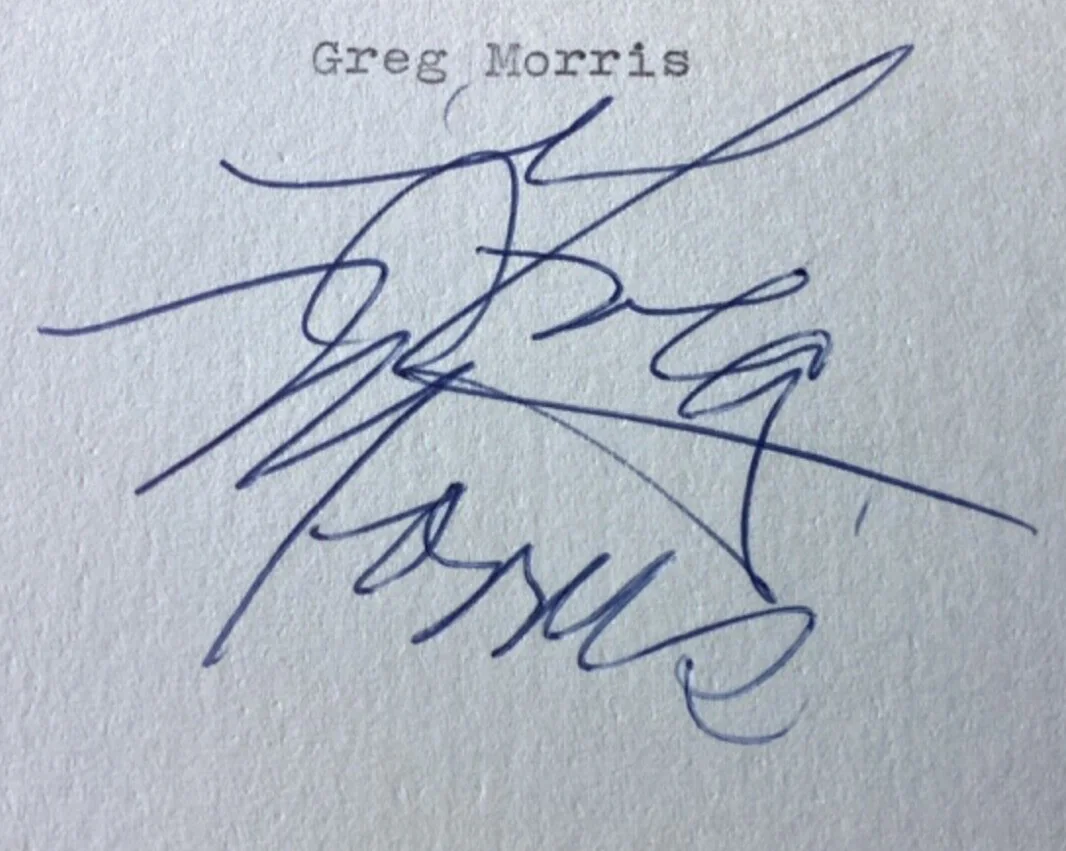 Greg Morris — Actor GREG MORRIS Personally Autographed Signed MOVIE THEATER Card FreeShip, изображение 2