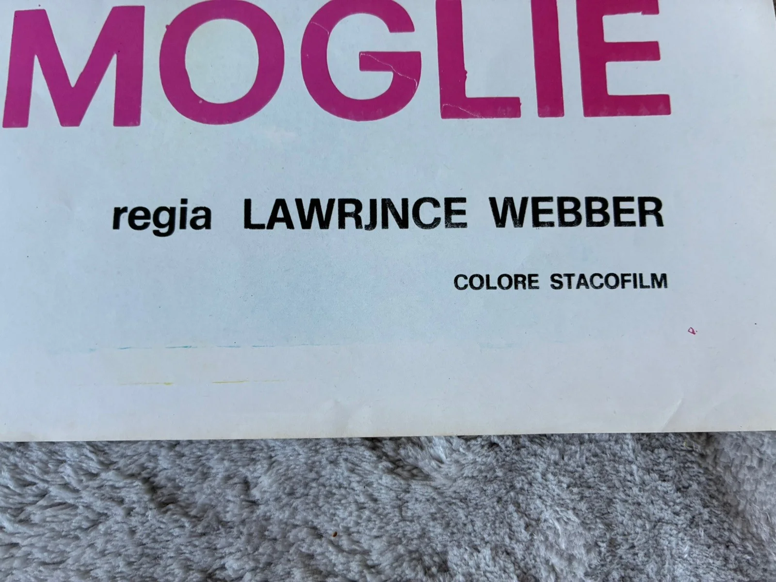 Original Vintage Italian Adult Film Poster - QUELLA PORCACCIONA DI MIA MOGLIE, изображение 3