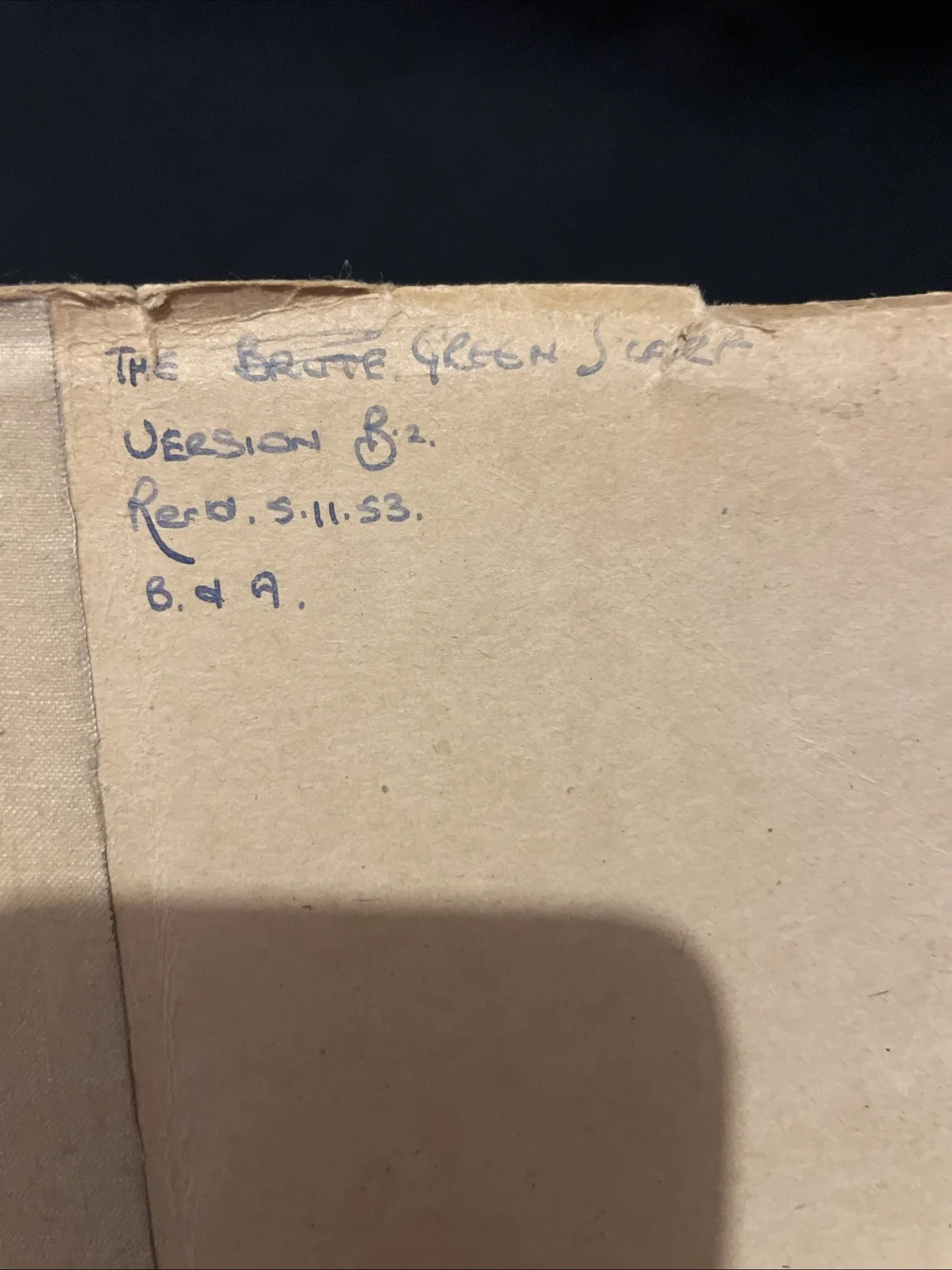 ORIGINAL The Green Scarf (1954) Film Script Screenplay Michael Redgrave Prop Old, изображение 3