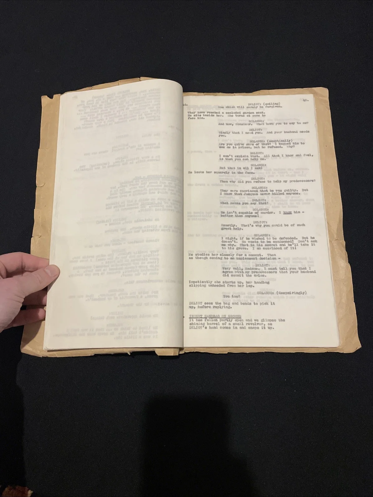 ORIGINAL The Green Scarf (1954) Film Script Screenplay Michael Redgrave Prop Old, изображение 5