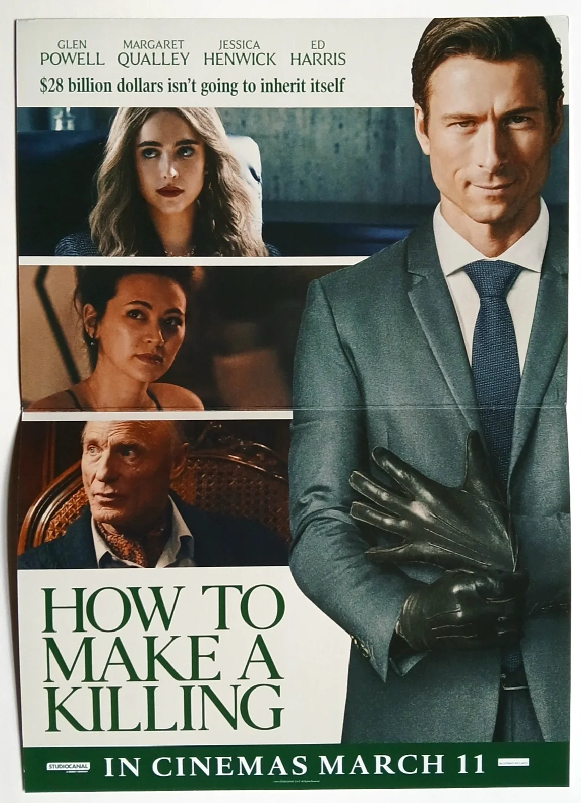How To Make A Killing Film Flyer Glen Powell Margaret Qualley Jessica Henwick, изображение 2