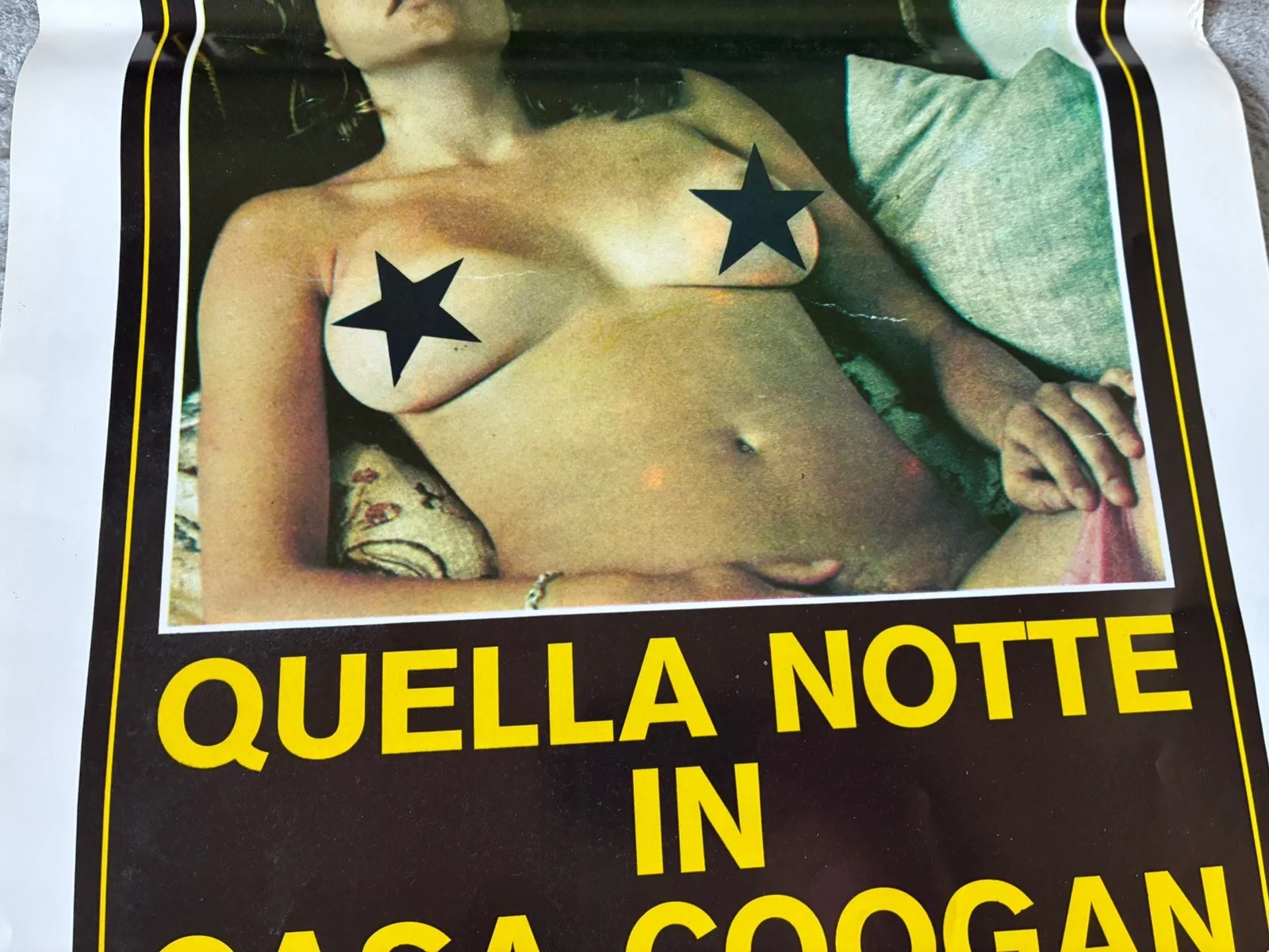 Original Vintage Italian Adult Film Poster - quelle notre in casa coogan, изображение 4