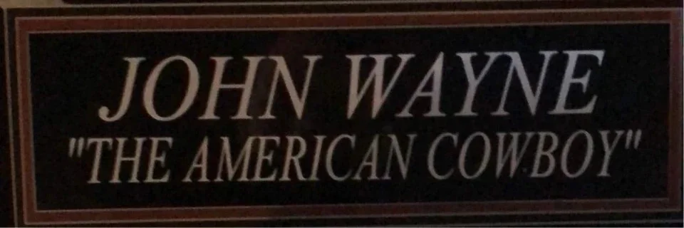 John Wayne signed note in Shadowbox w- Rifle & Lariat COA, image 3