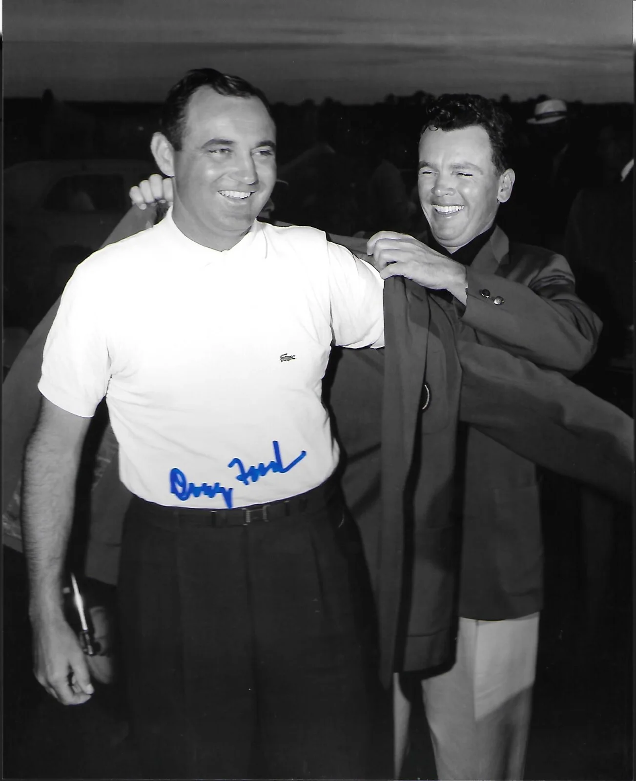 DOUG FORD SIGNED VINTAGE PHOTO PRO GOLFER MASTER WINNER 1957 WGHOF 2011 COA, изображение 4