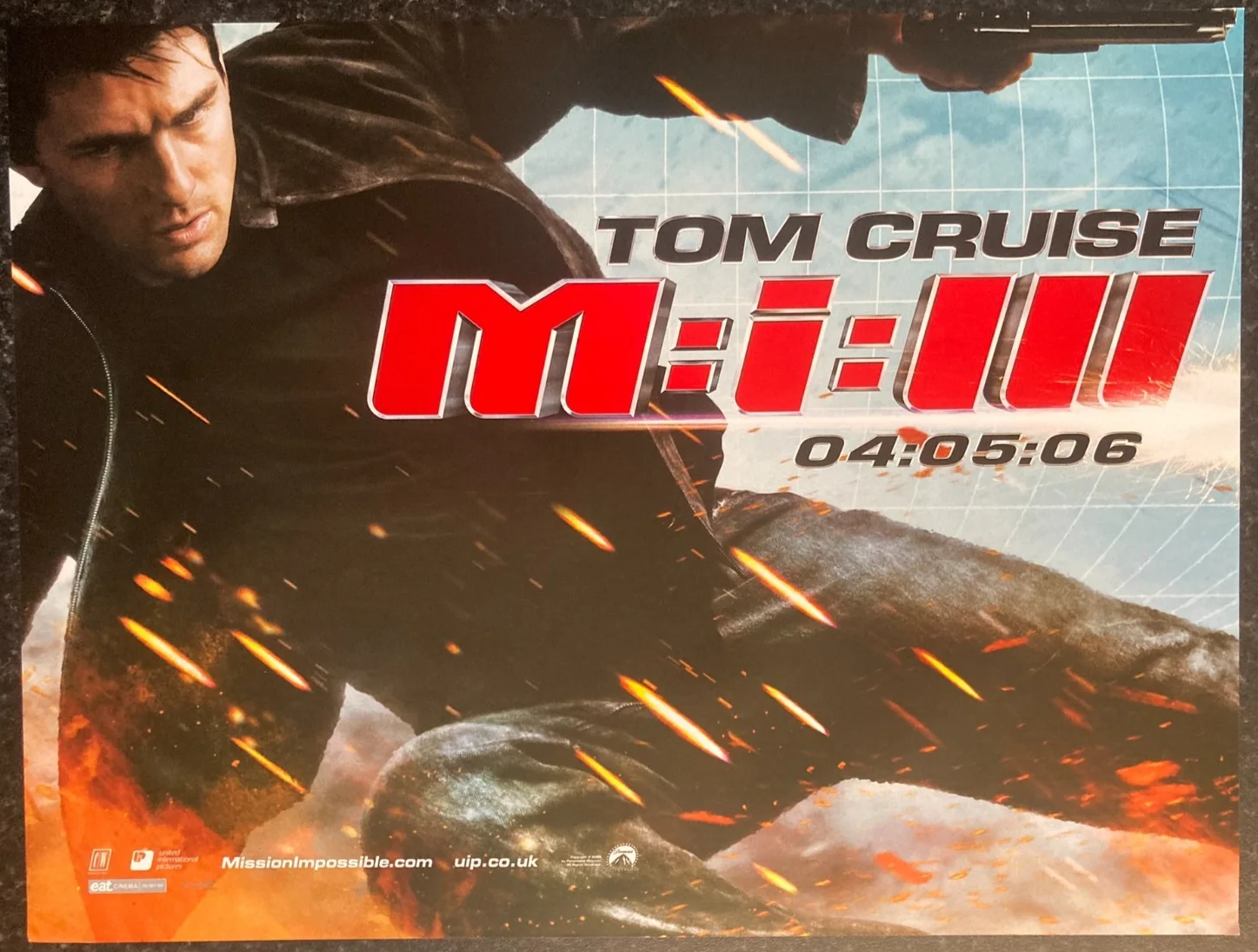 MISSION IMPOSSIBLE III 2006 Original UK Cinema MINI Quad Movie POSTER 16x12in, изображение 2