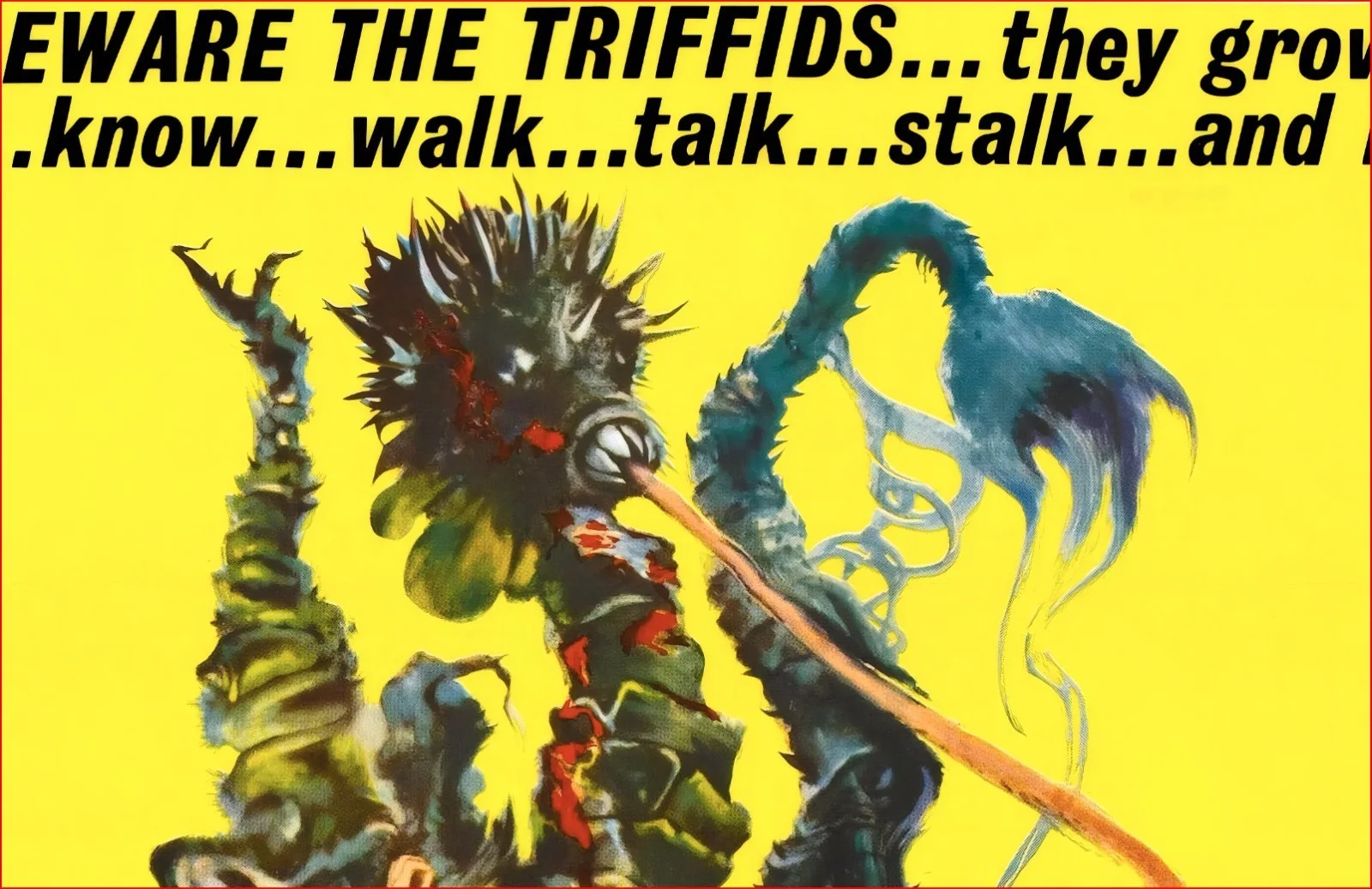 The Day Of The Triffids - 1963 Sci- Fi Horror Restored 27.2" x 41" US One Sheet, изображение 4