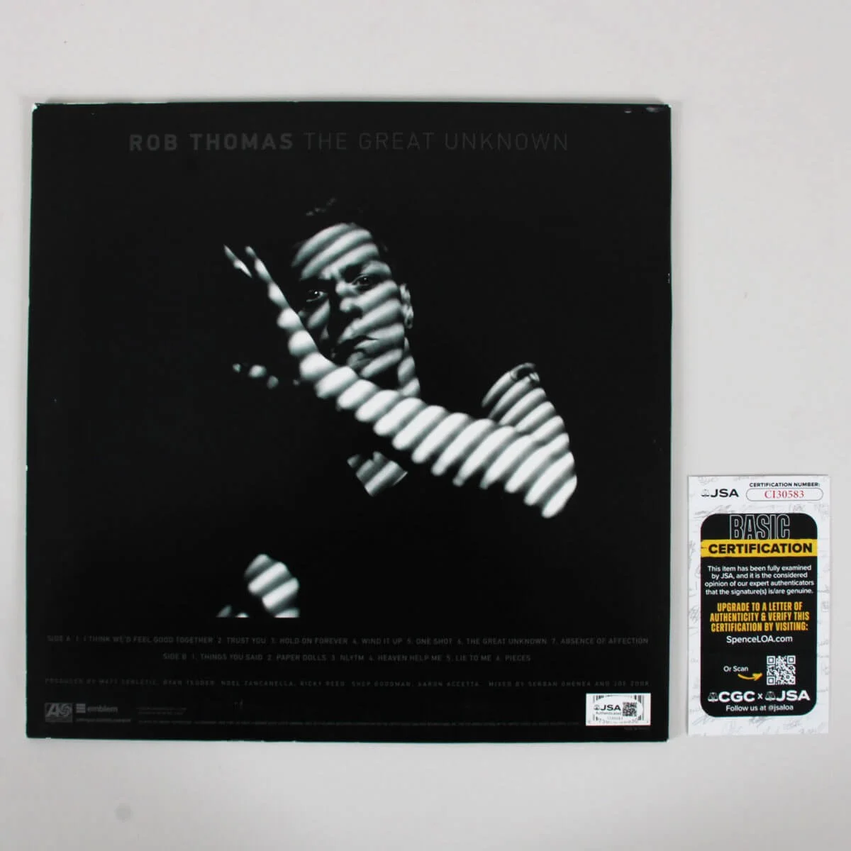 Rob Thomas Signed Record Album - COA JSA, image 5