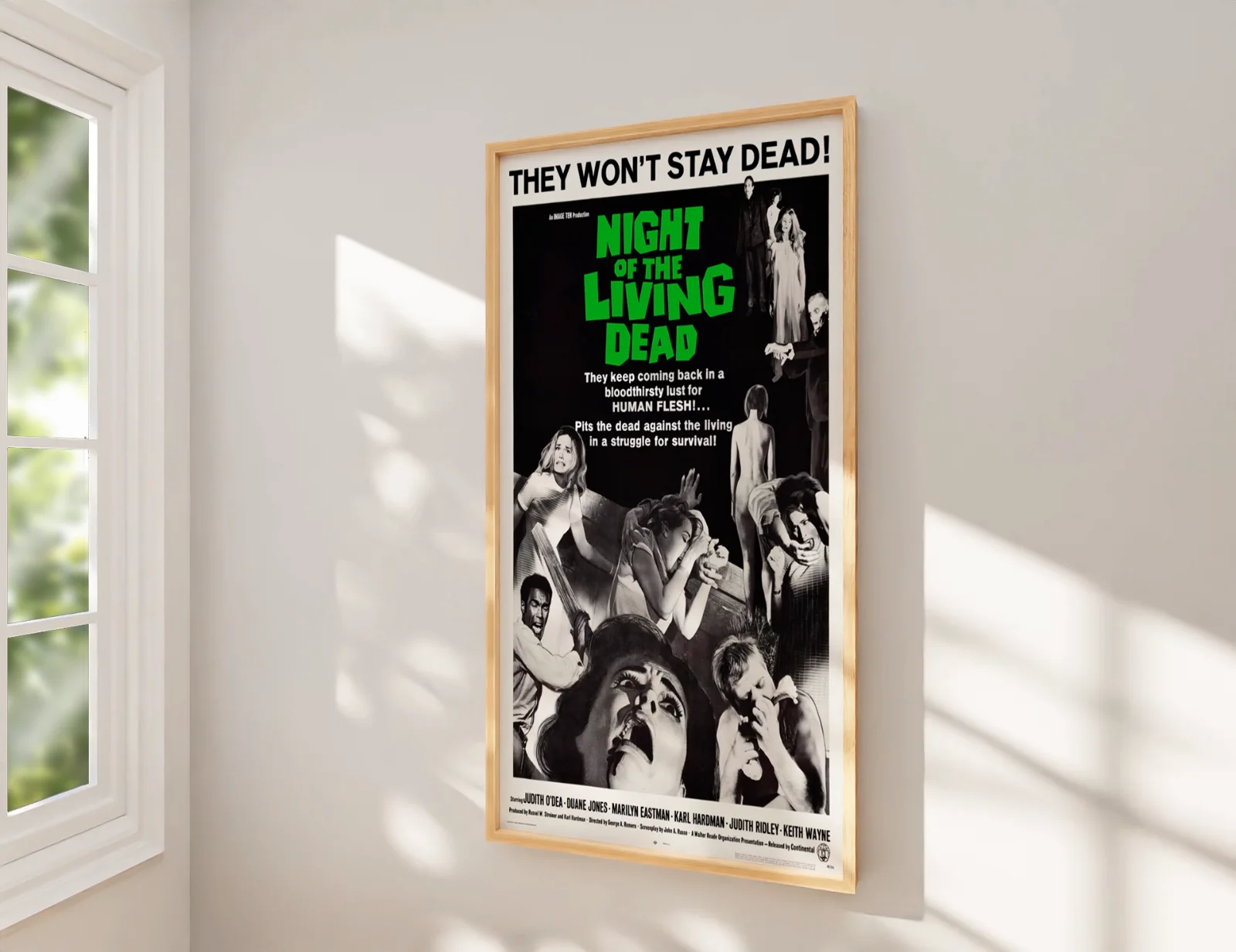 Night Of The Living Dead - 1968 Zombie Horror Restored 27.2" x 41" US One Sheet, изображение 2