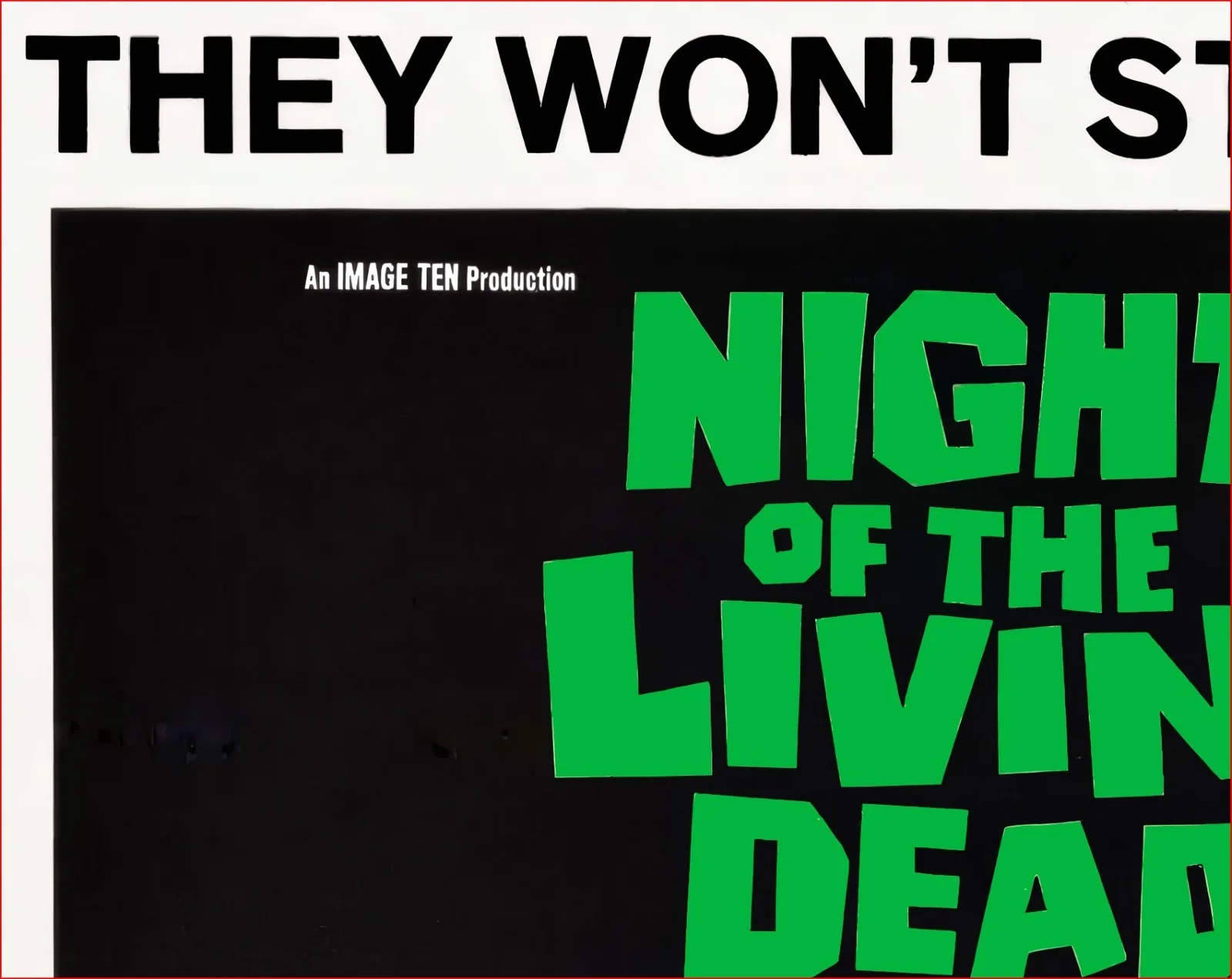 Night Of The Living Dead - 1968 Zombie Horror Restored 27.2" x 41" US One Sheet, изображение 4