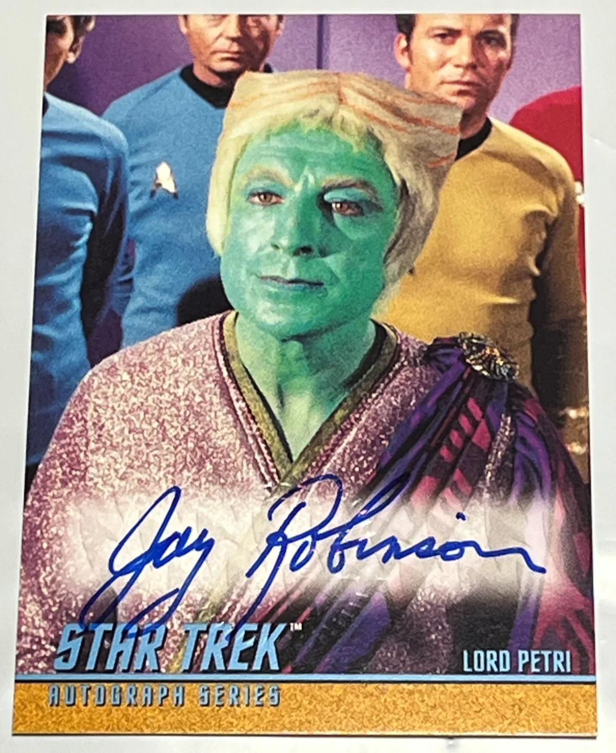 JAY ROBINSON — STAR TREK TOS JAY ROBINSON SIGNED CARD, image 4