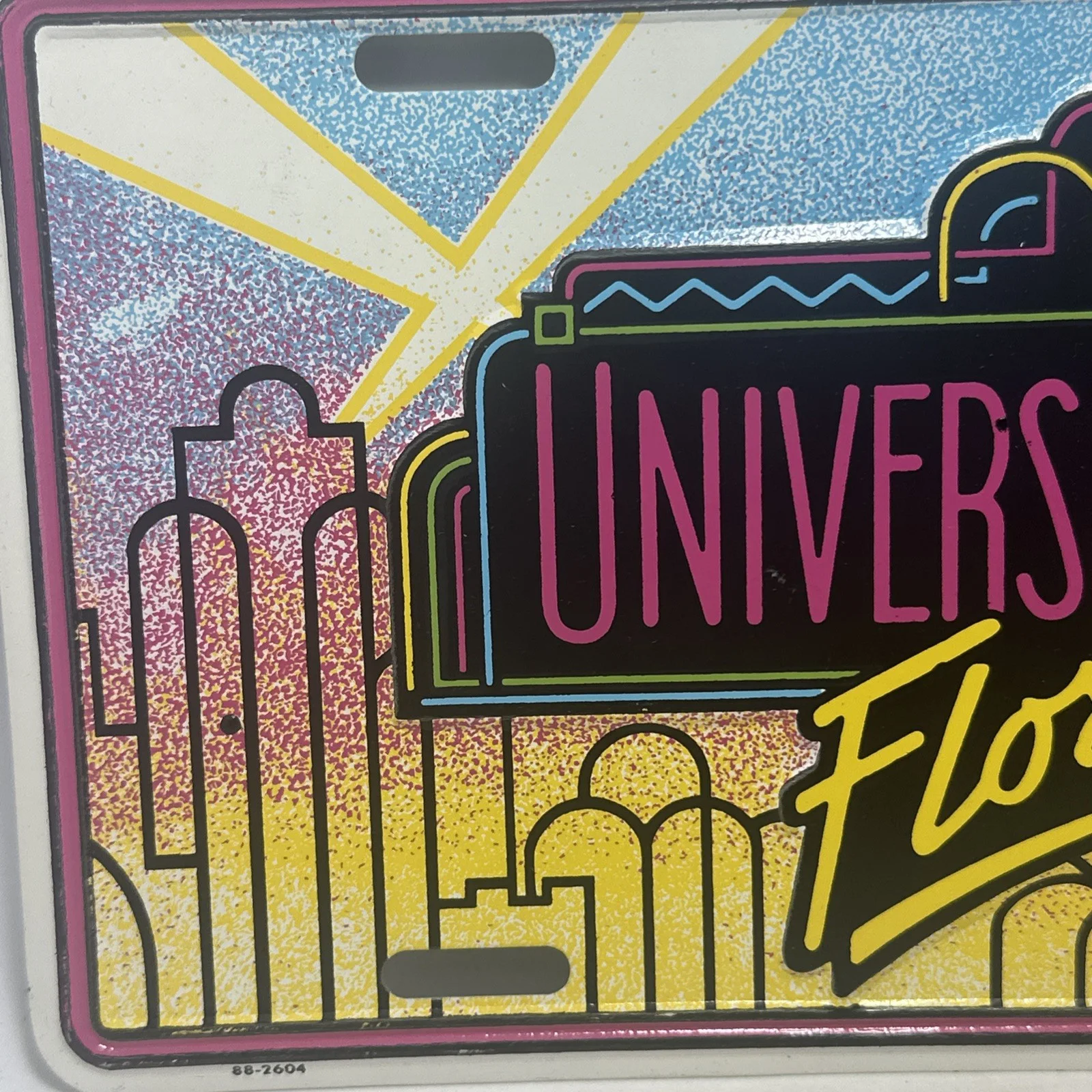 Universal Studios Florida License Plate Tin Sign Vintage, image 2