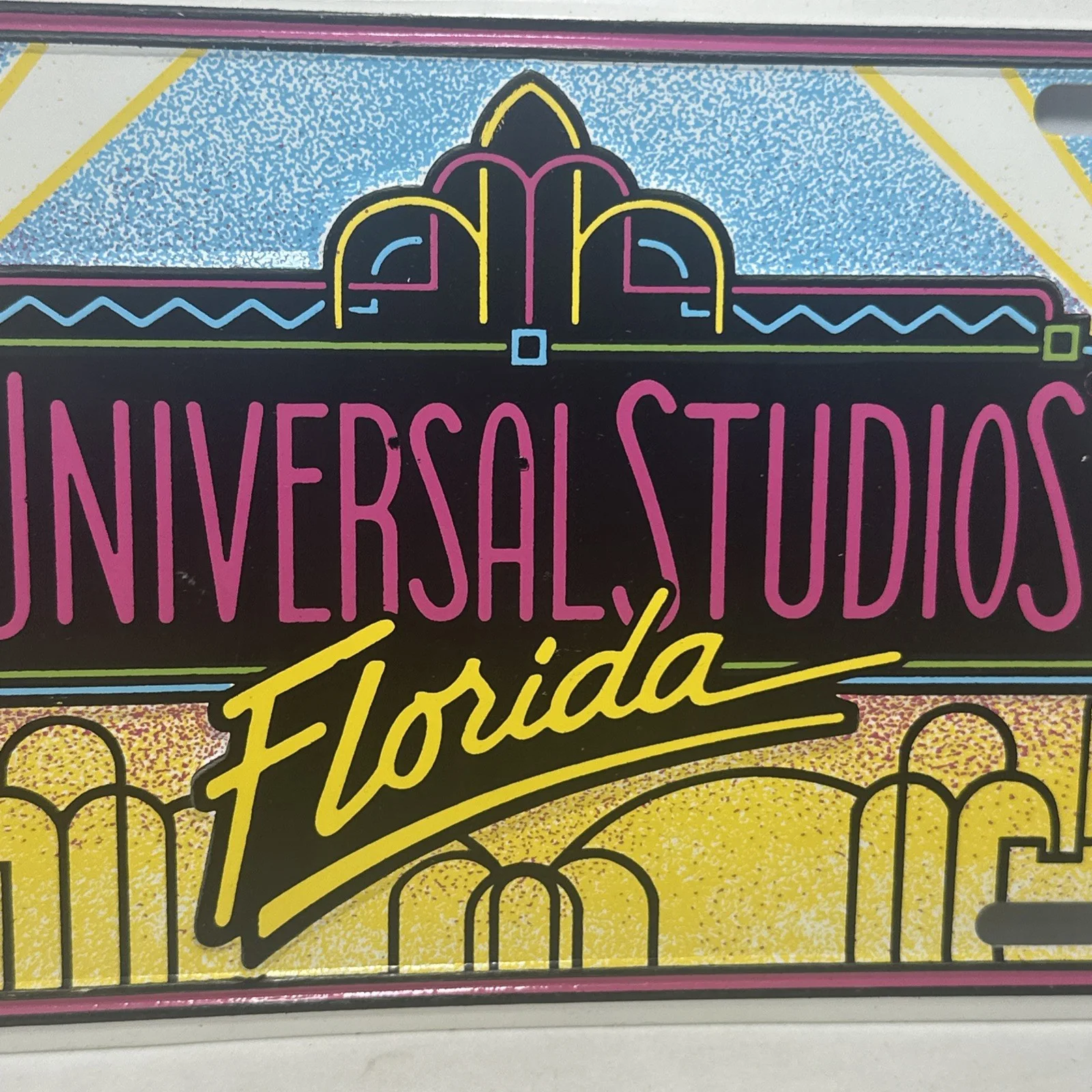 Universal Studios Florida License Plate Tin Sign Vintage, image 3